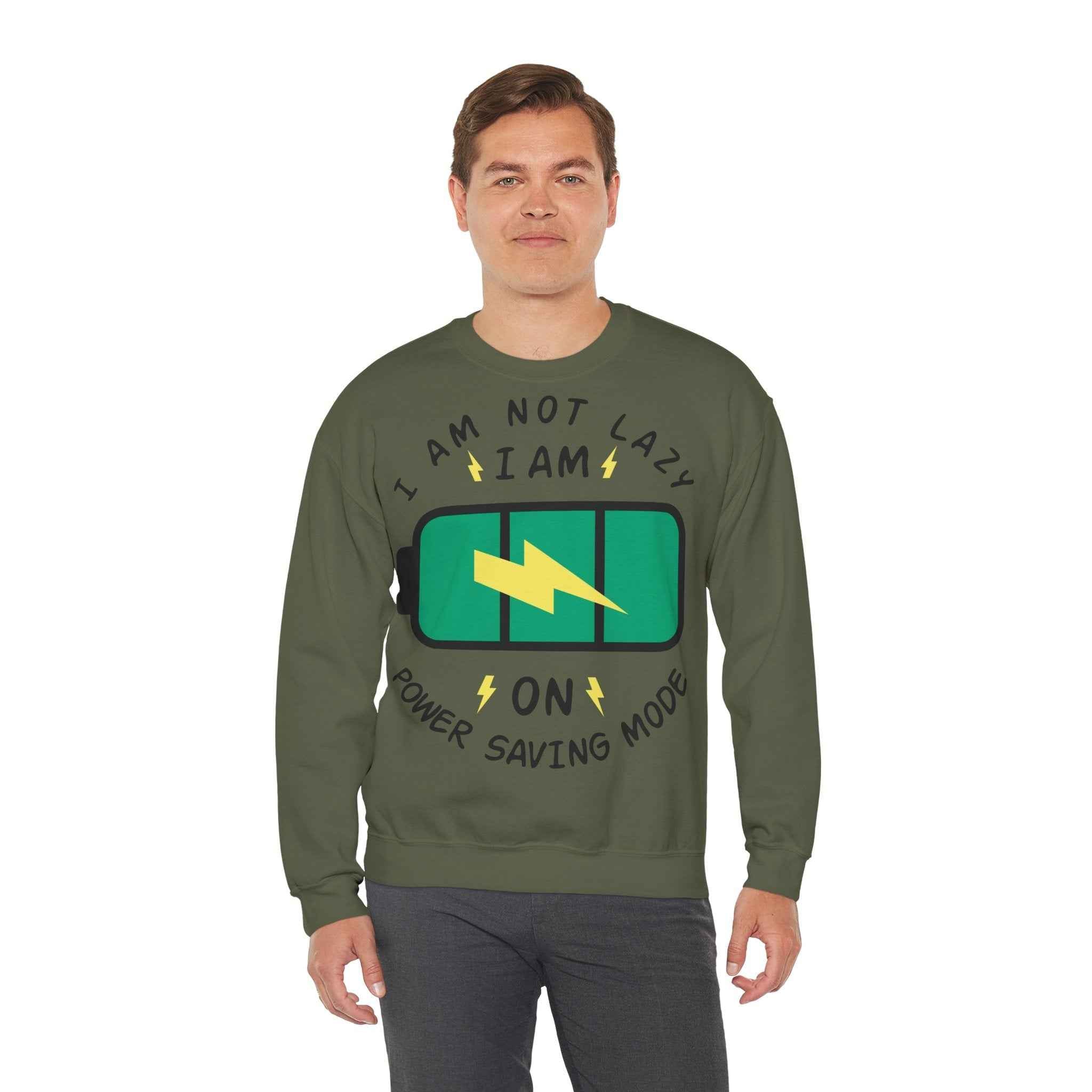 50/50 cotton-polyester Power Saving Mode Unisex Sweatshirt