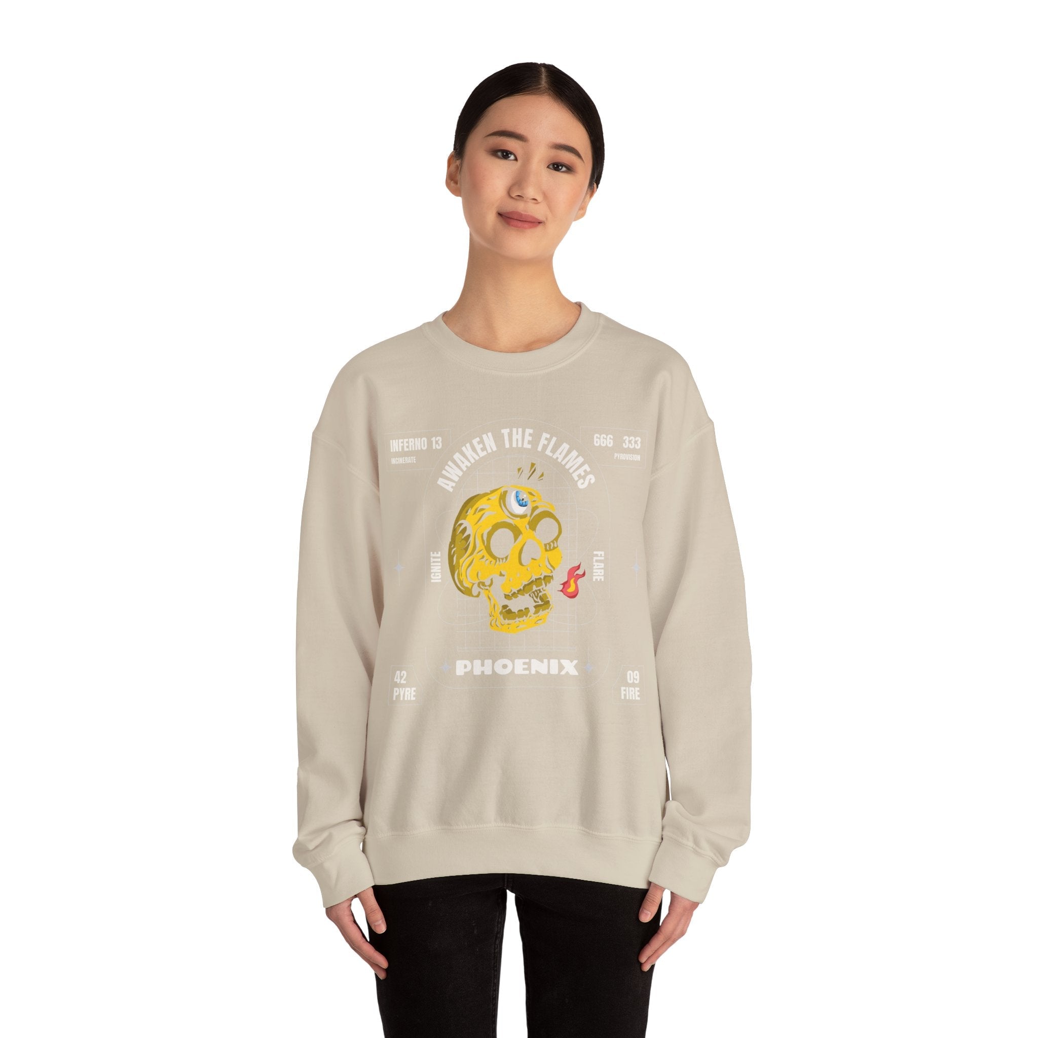 50/50 cotton-polyester Phoenix Unisex Sweatshirt - ZemaStyle