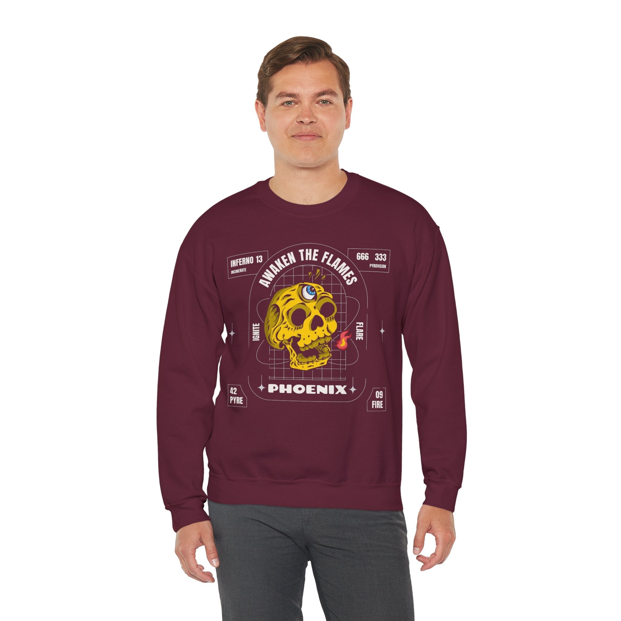 50/50 cotton-polyester Phoenix Unisex Sweatshirt - ZemaStyle