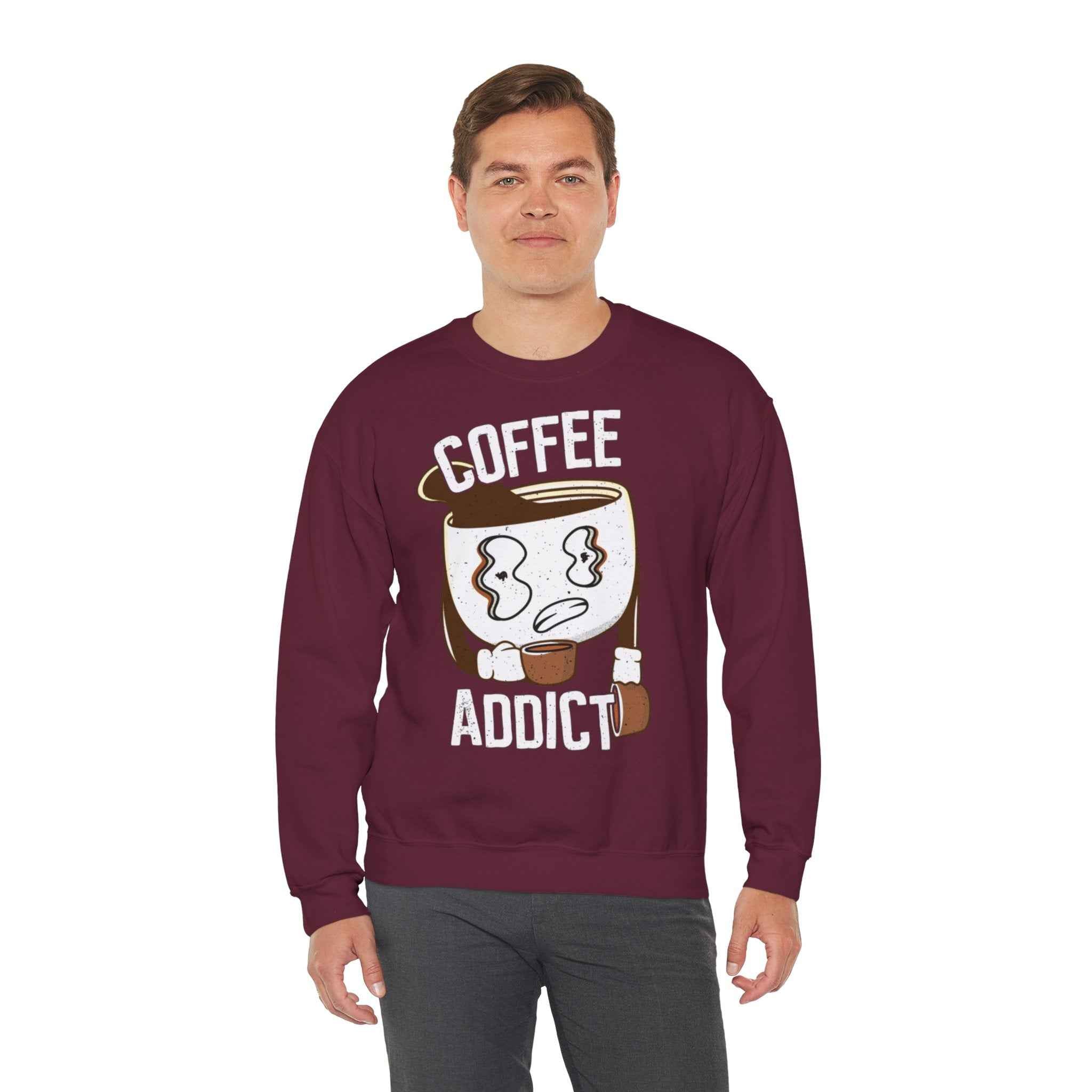 50/50 cotton-polyester Coffee Addict Unisex Sweatshirt