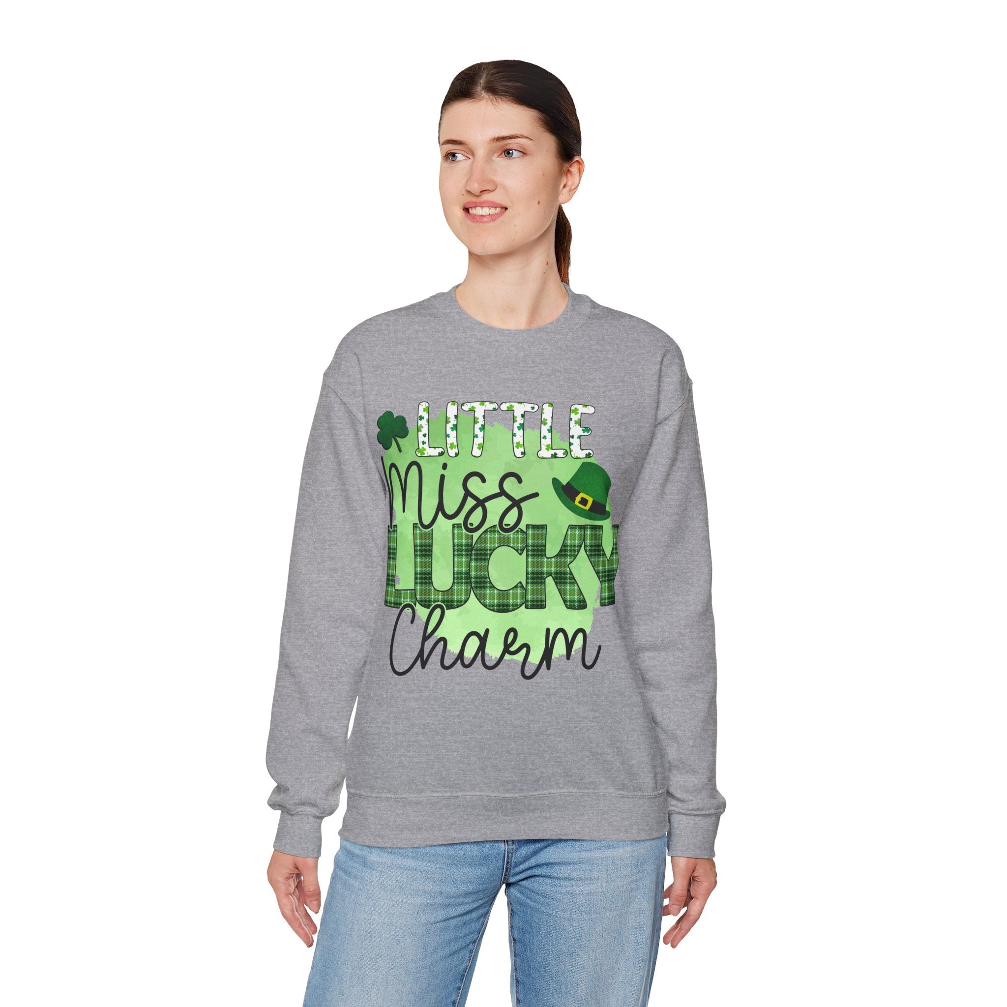 50/50 cotton-polyester Lucky Charm Unisex Sweatshirt - ZemaStyle