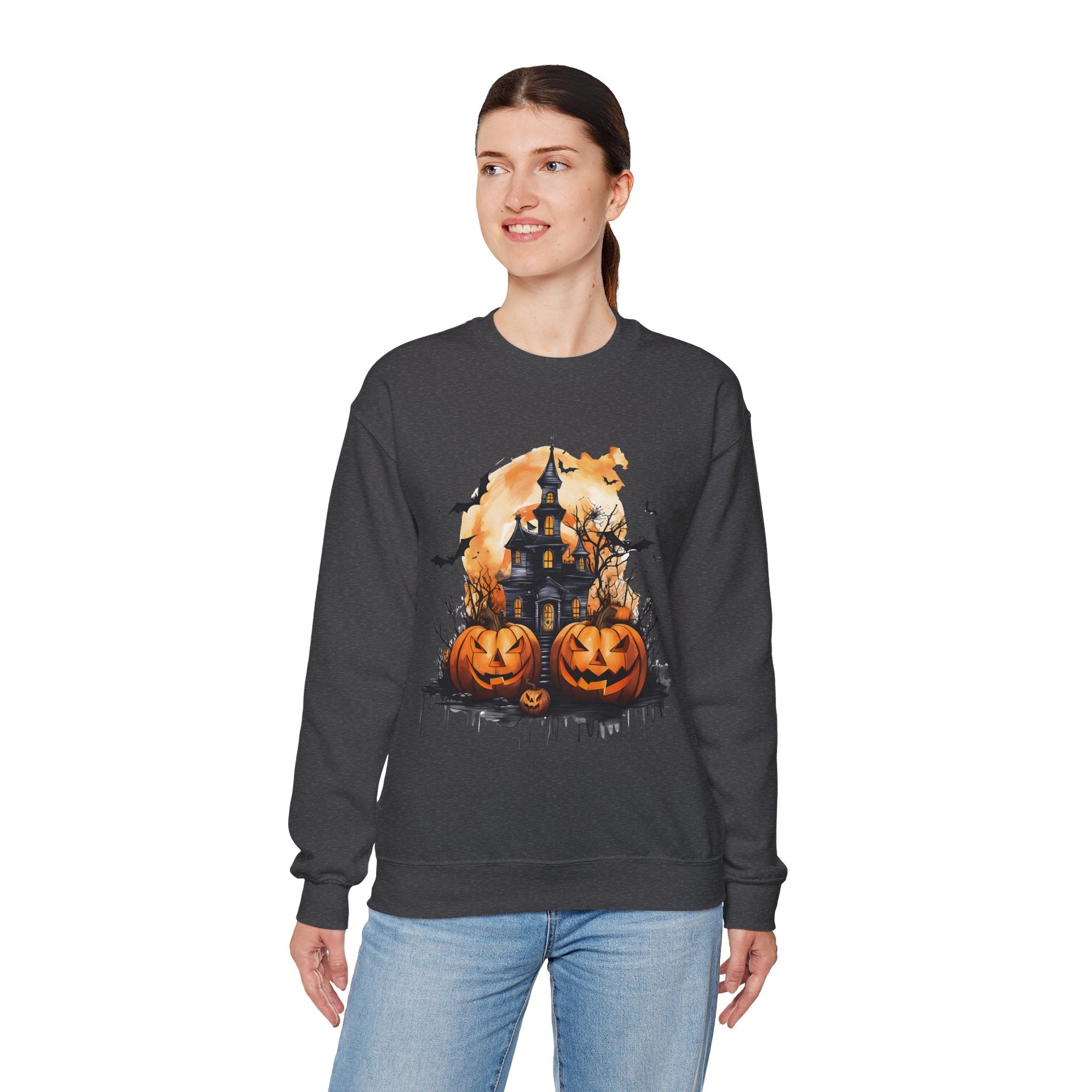 50/50 cotton-polyester Halloween Unisex Sweatshirt - ZemaStyle