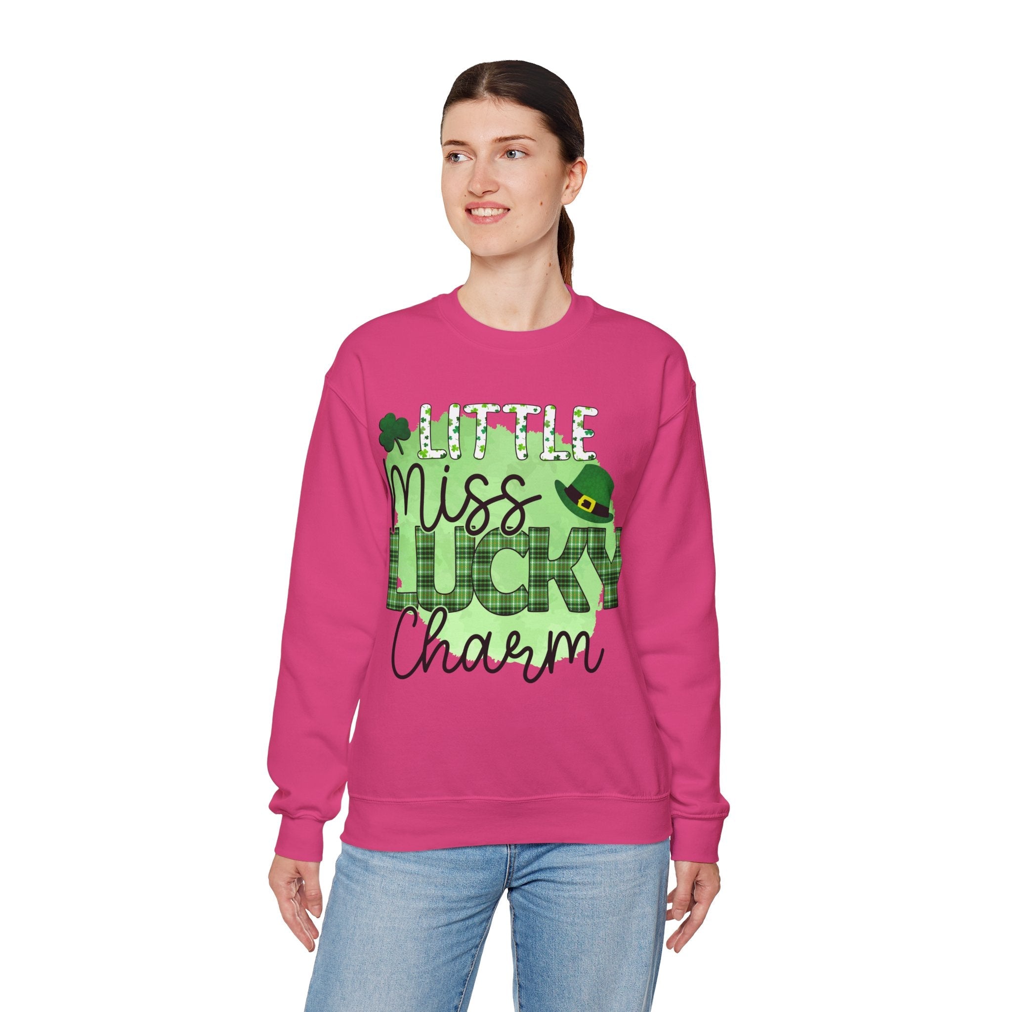 50/50 cotton-polyester Lucky Charm Unisex Sweatshirt - ZemaStyle
