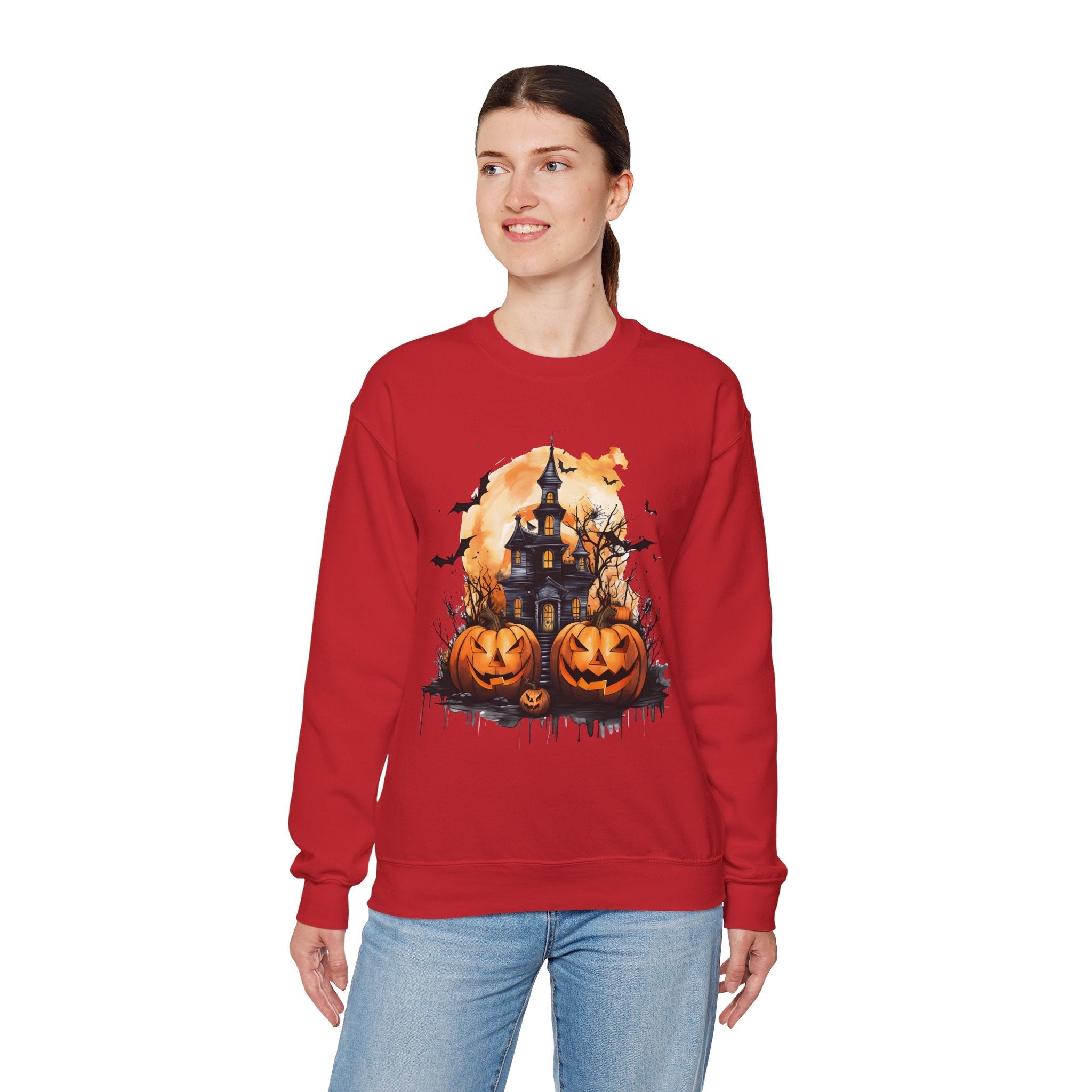 50/50 cotton-polyester Halloween Unisex Sweatshirt - ZemaStyle