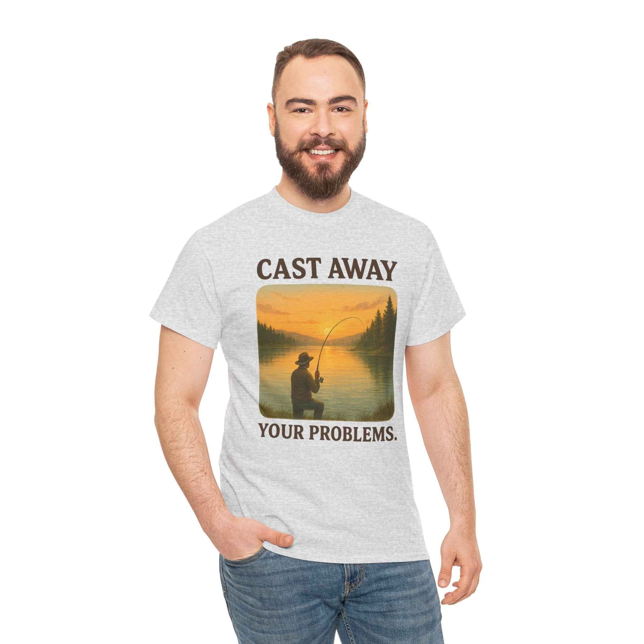 100% cotton Cast Away Your Problems Unisex t-shirt