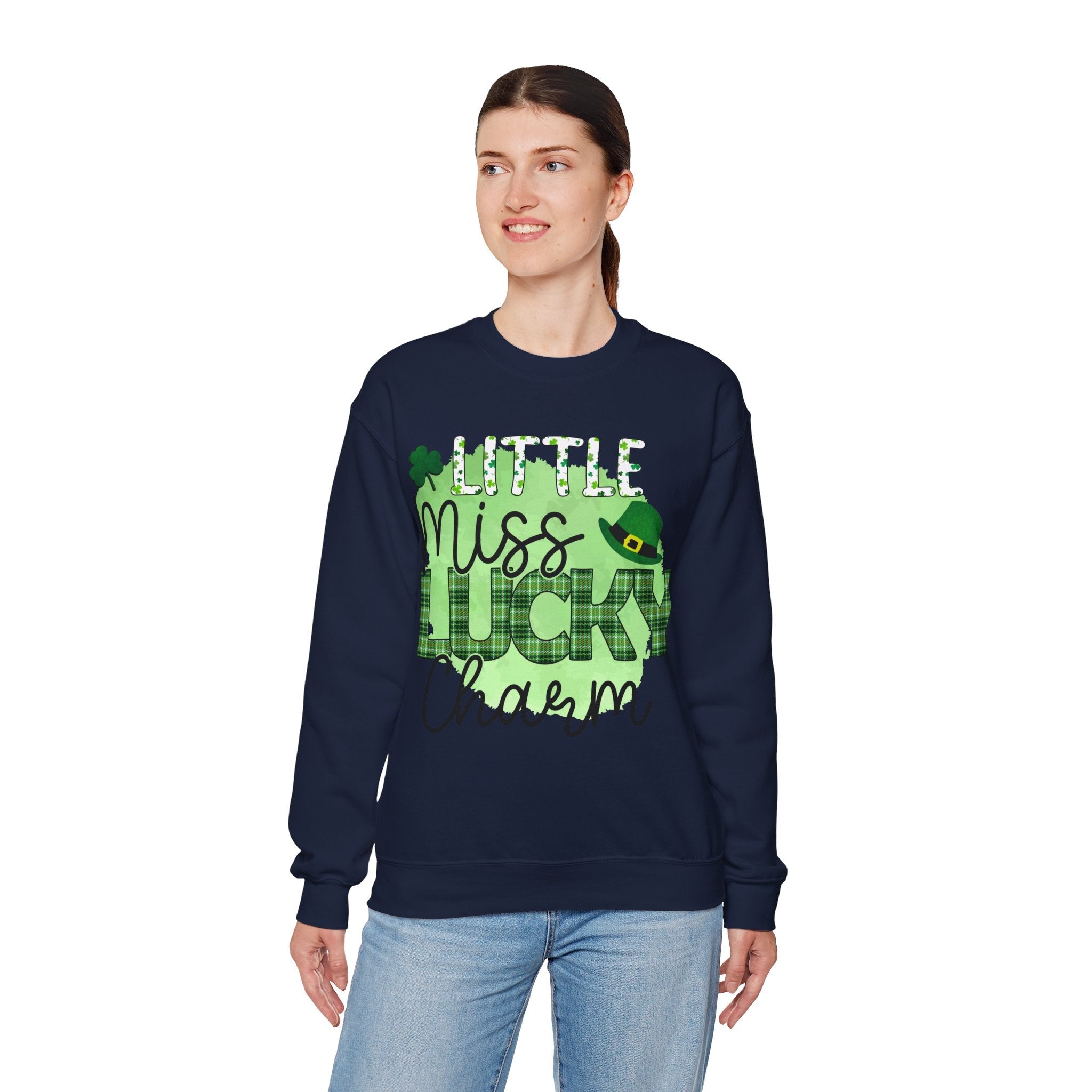 50/50 cotton-polyester Lucky Charm Unisex Sweatshirt - ZemaStyle