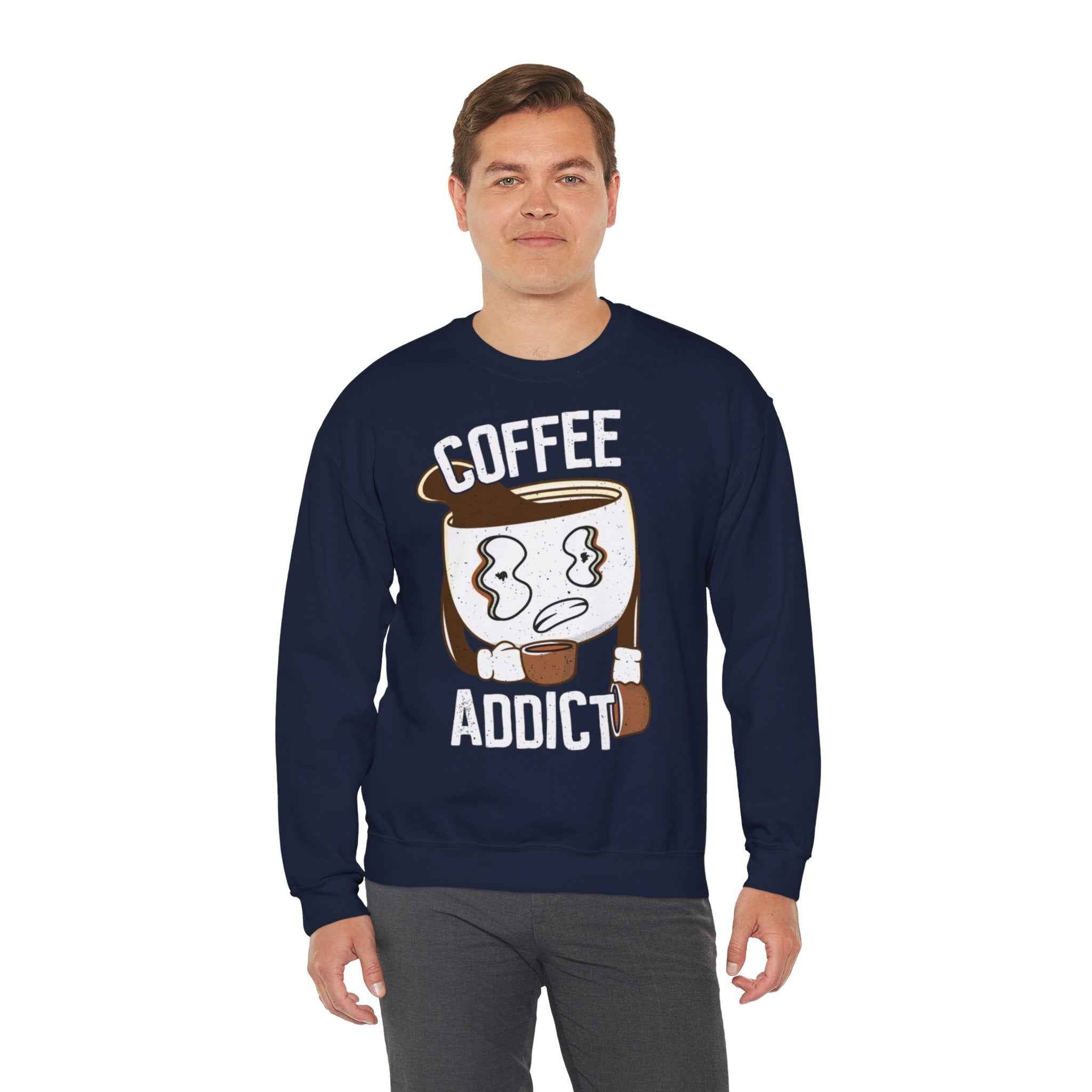 50/50 cotton-polyester Coffee Addict Unisex Sweatshirt
