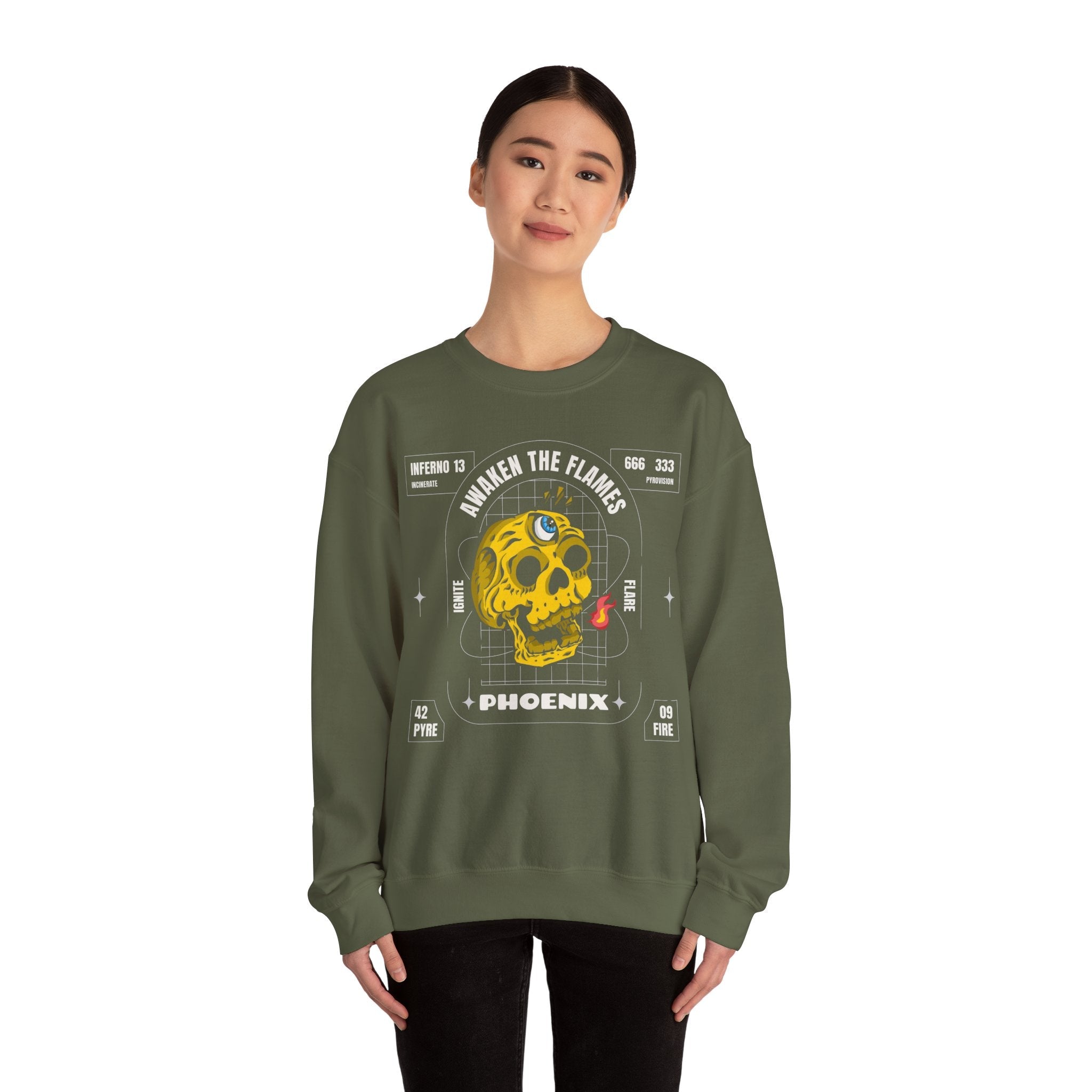 50/50 cotton-polyester Phoenix Unisex Sweatshirt - ZemaStyle