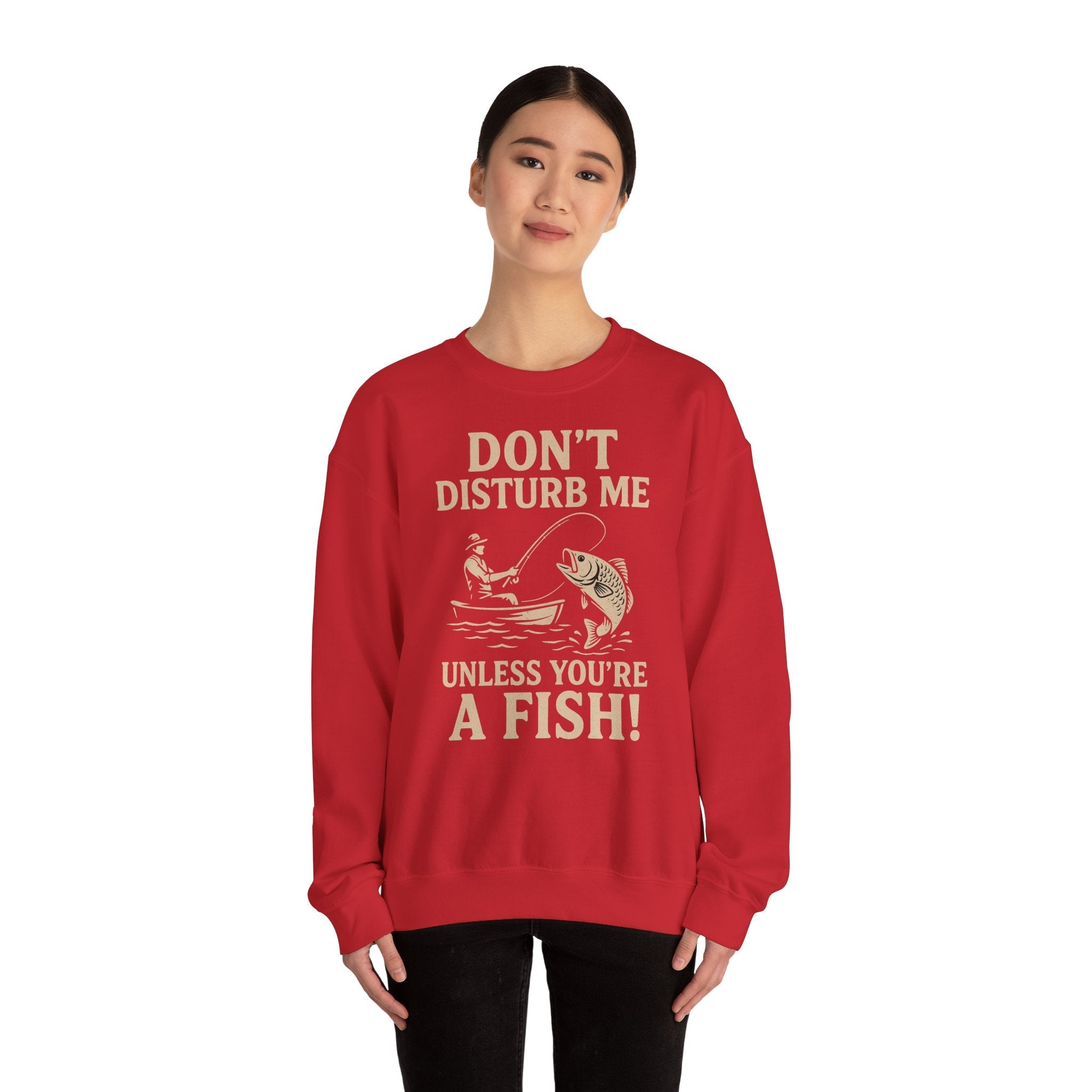 50/50 cotton-polyester Don't Disturb Me Unisex Sweatshirt - ZemaStyle