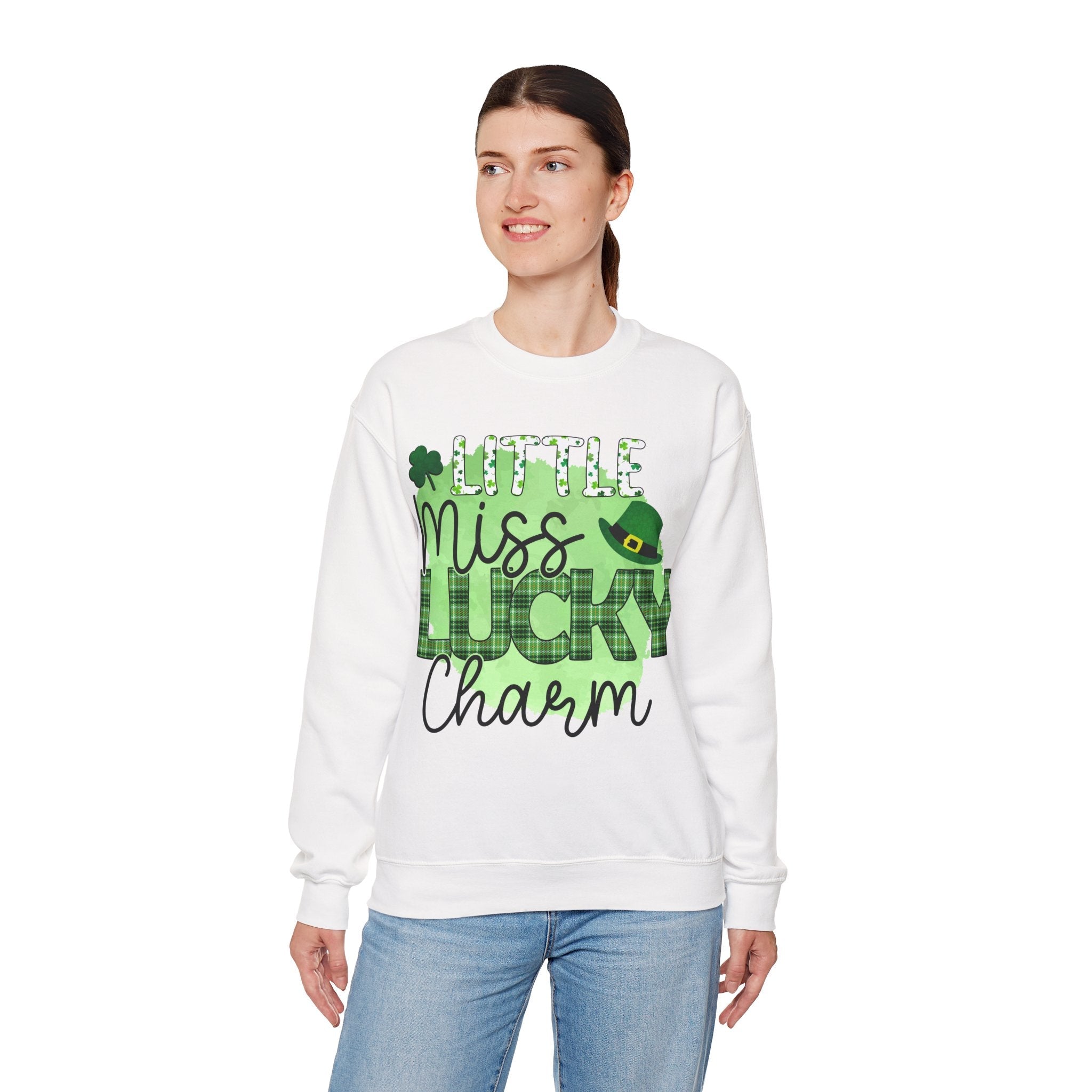 50/50 cotton-polyester Lucky Charm Unisex Sweatshirt - ZemaStyle
