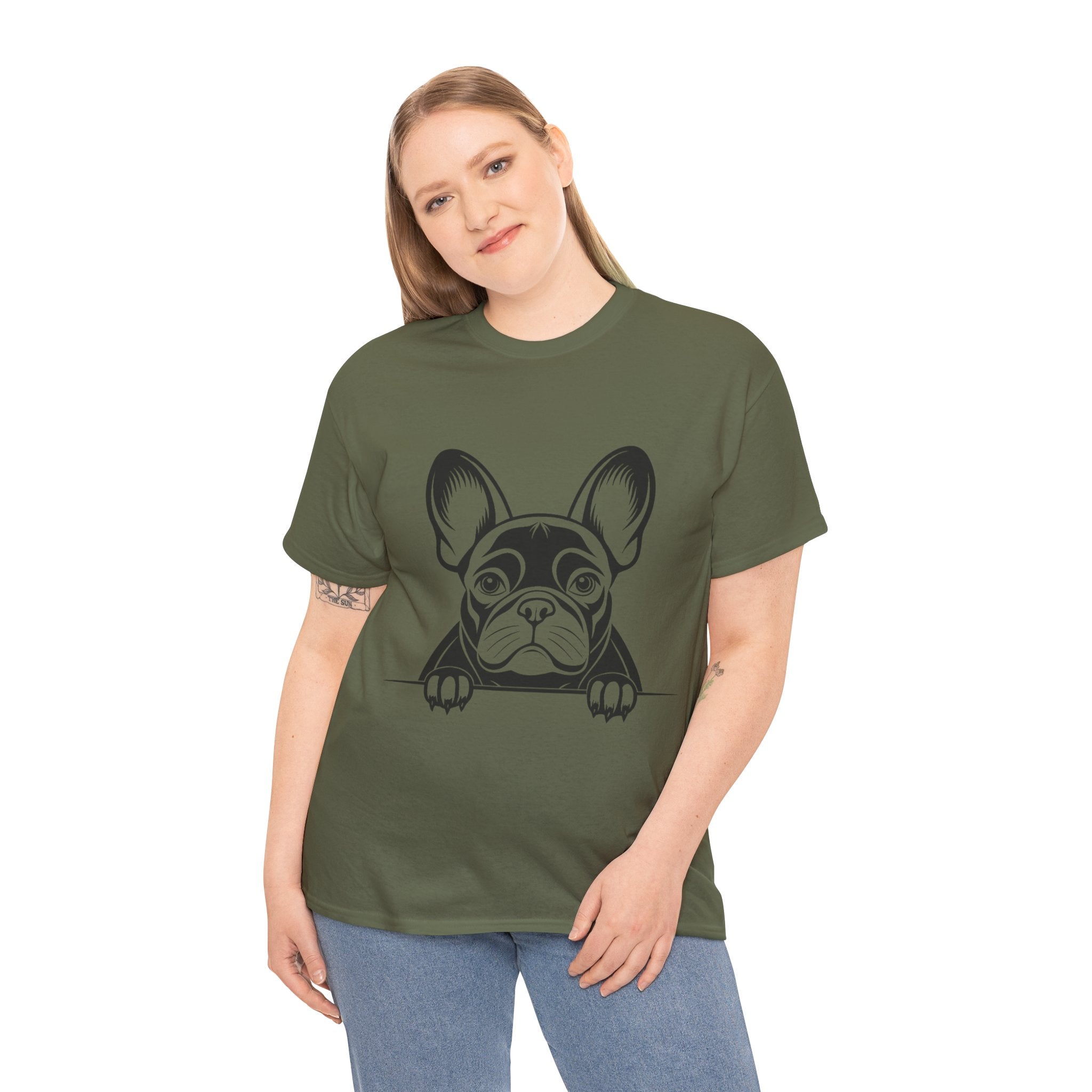 100% cotton French Bulldog Unisex t-shirt - ZemaStyle
