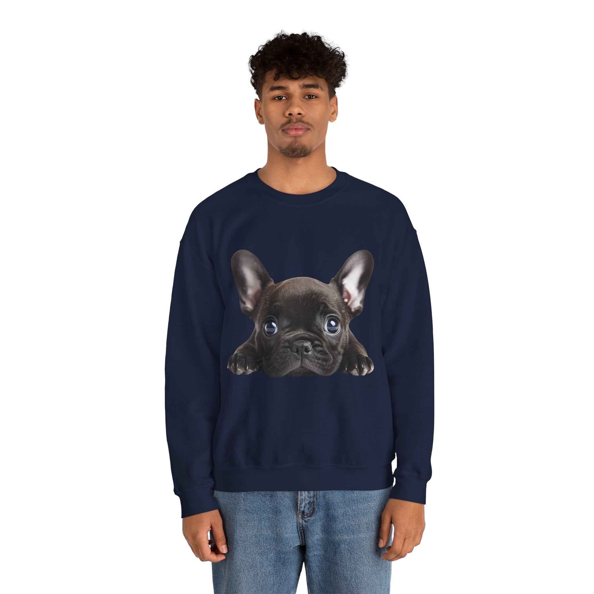 50/50 Cotton-Polyester Unisex French Bulldog Sweatshirt