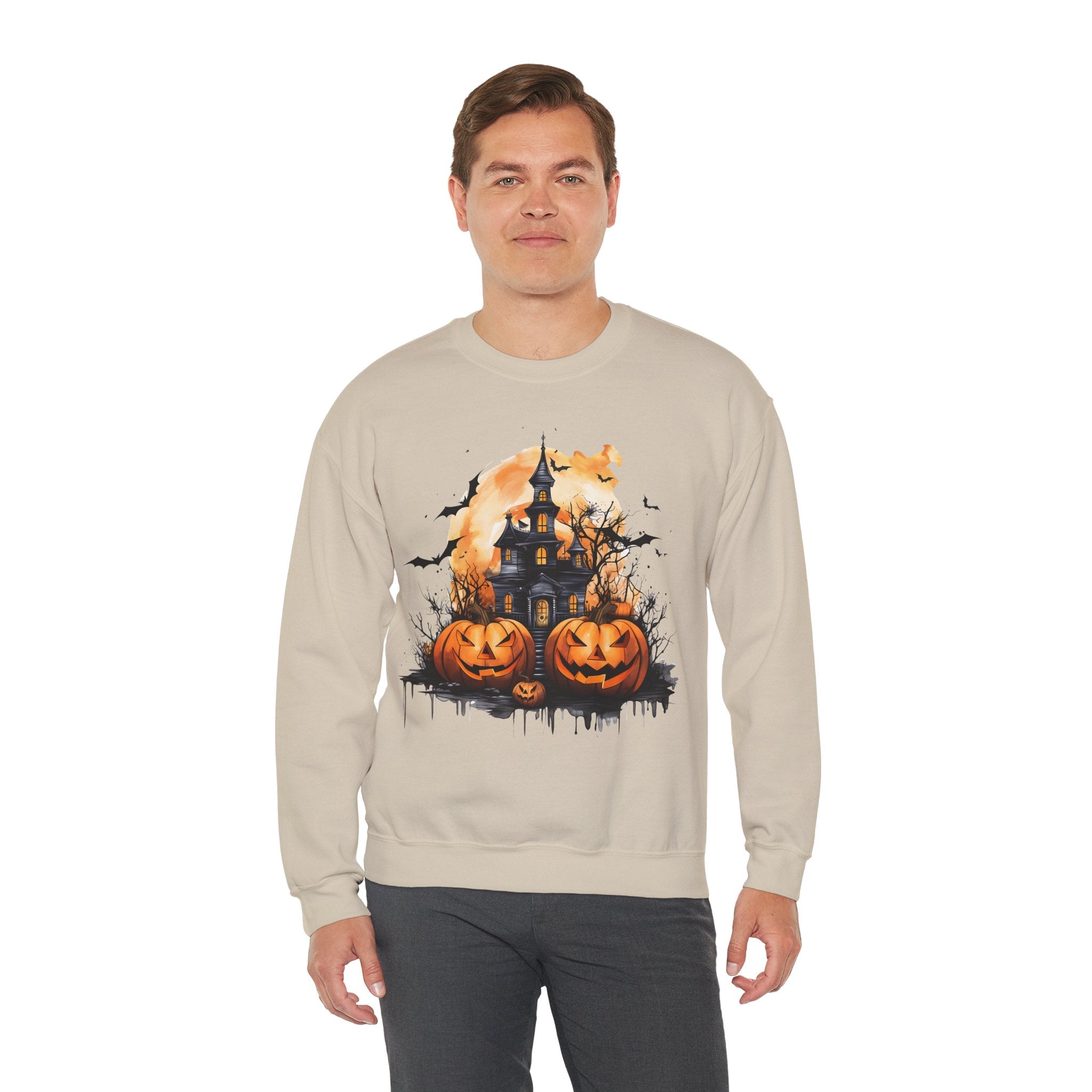 50/50 cotton-polyester Halloween Unisex Sweatshirt - ZemaStyle
