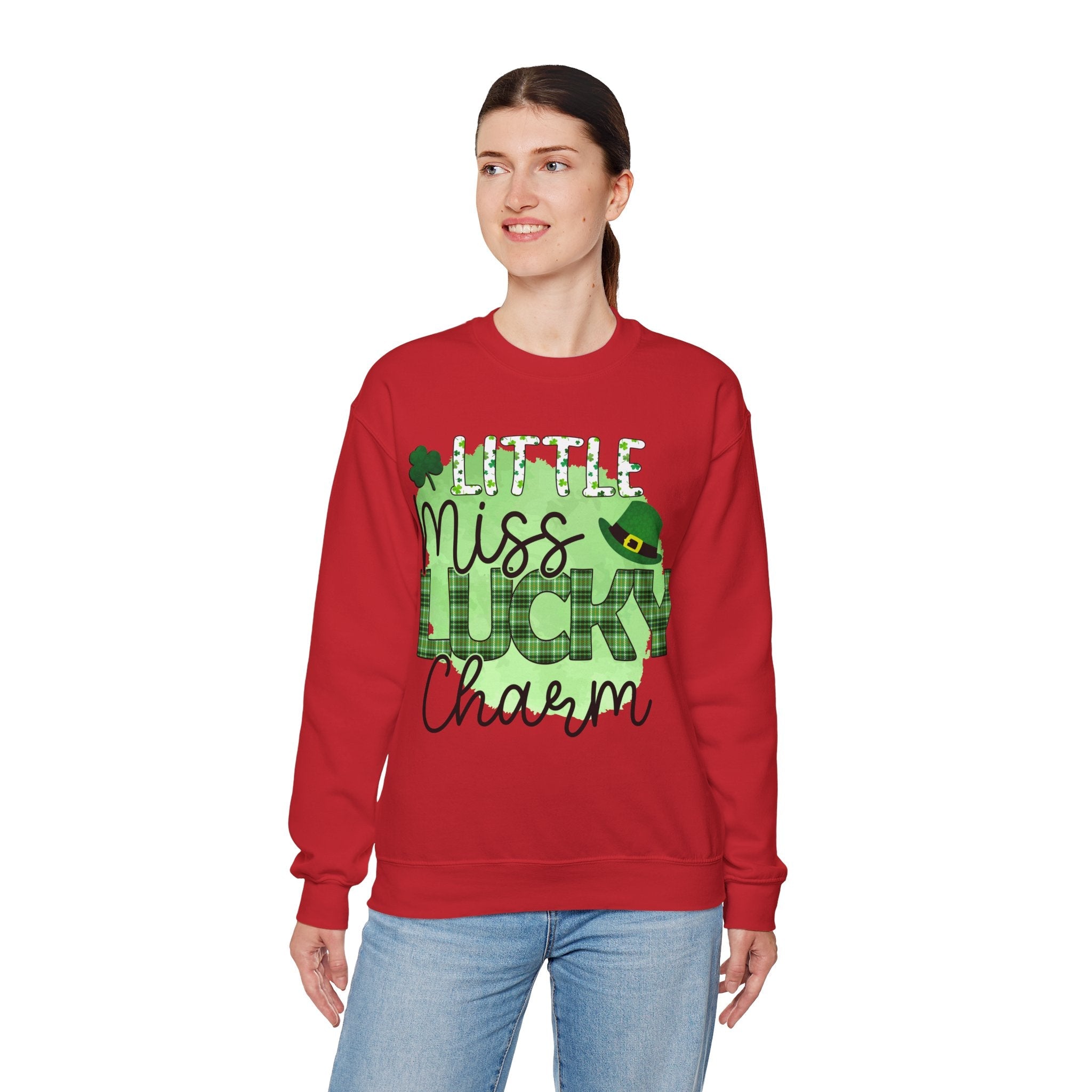 50/50 cotton-polyester Lucky Charm Unisex Sweatshirt - ZemaStyle
