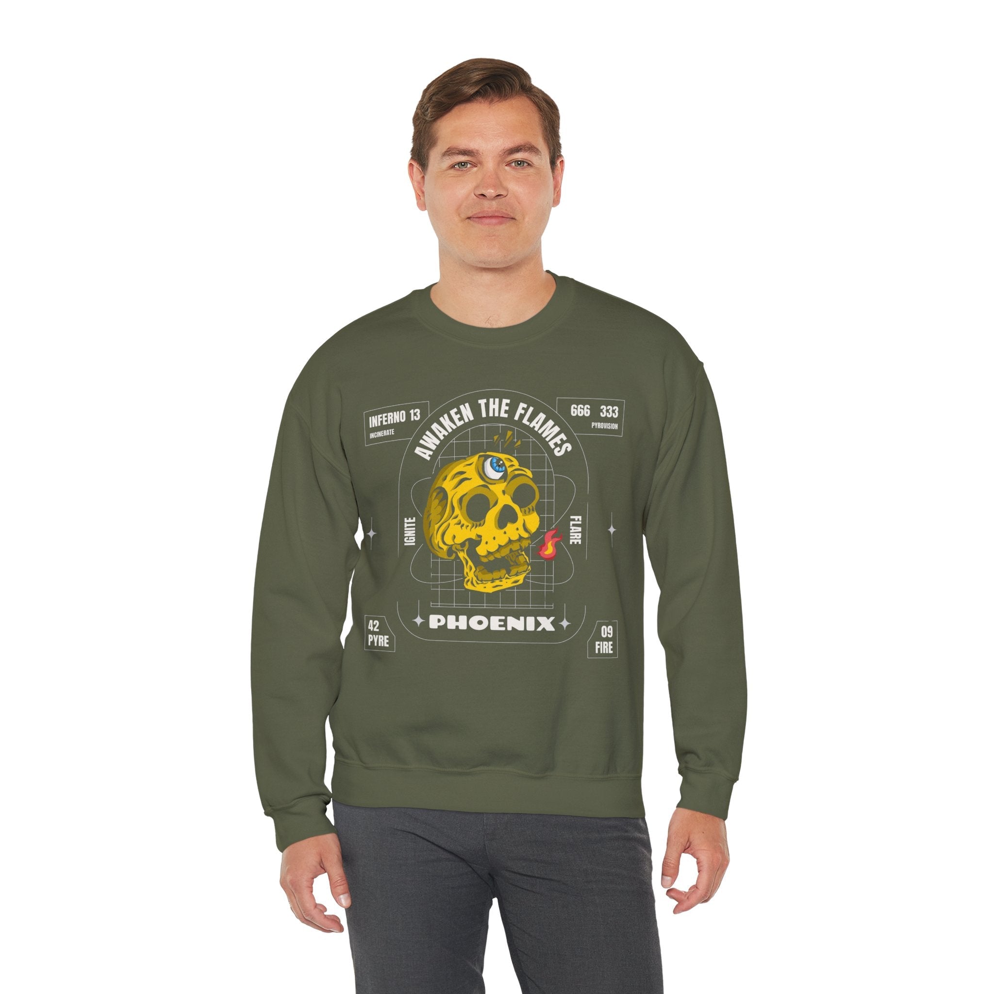 50/50 cotton-polyester Phoenix Unisex Sweatshirt - ZemaStyle