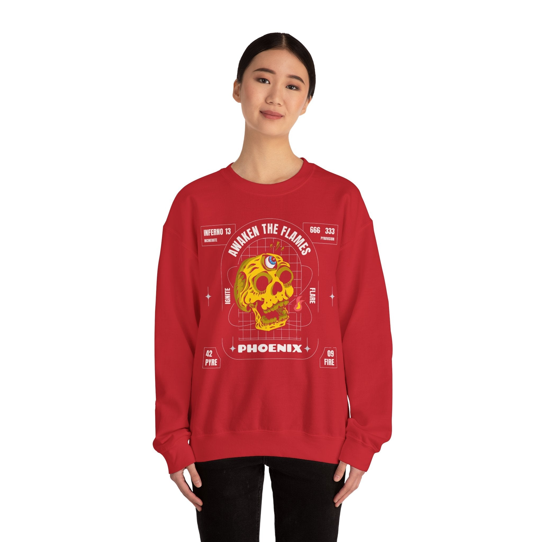 50/50 cotton-polyester Phoenix Unisex Sweatshirt - ZemaStyle