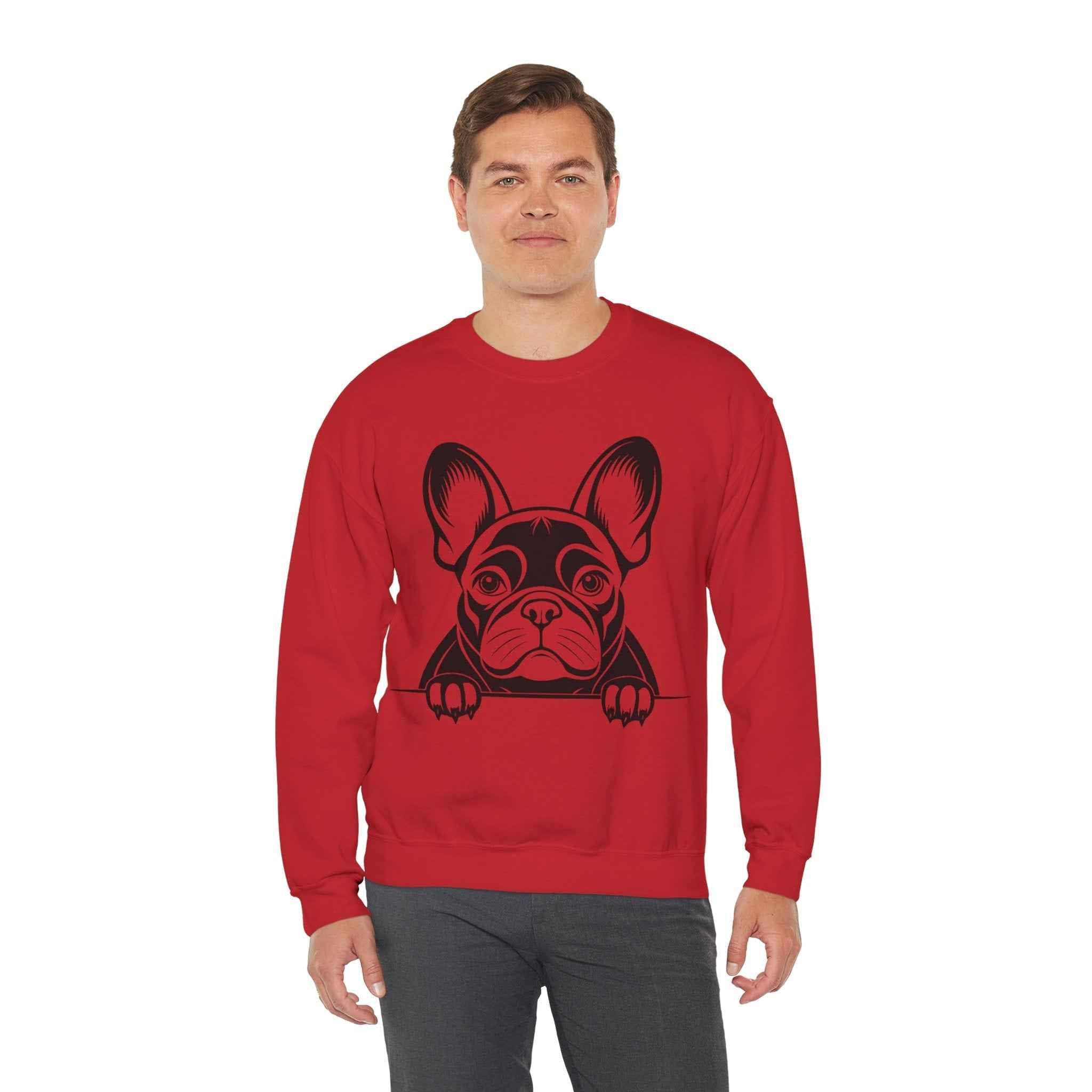 50/50 Cotton-Polyester French Bulldog Unisex Sweatshirt