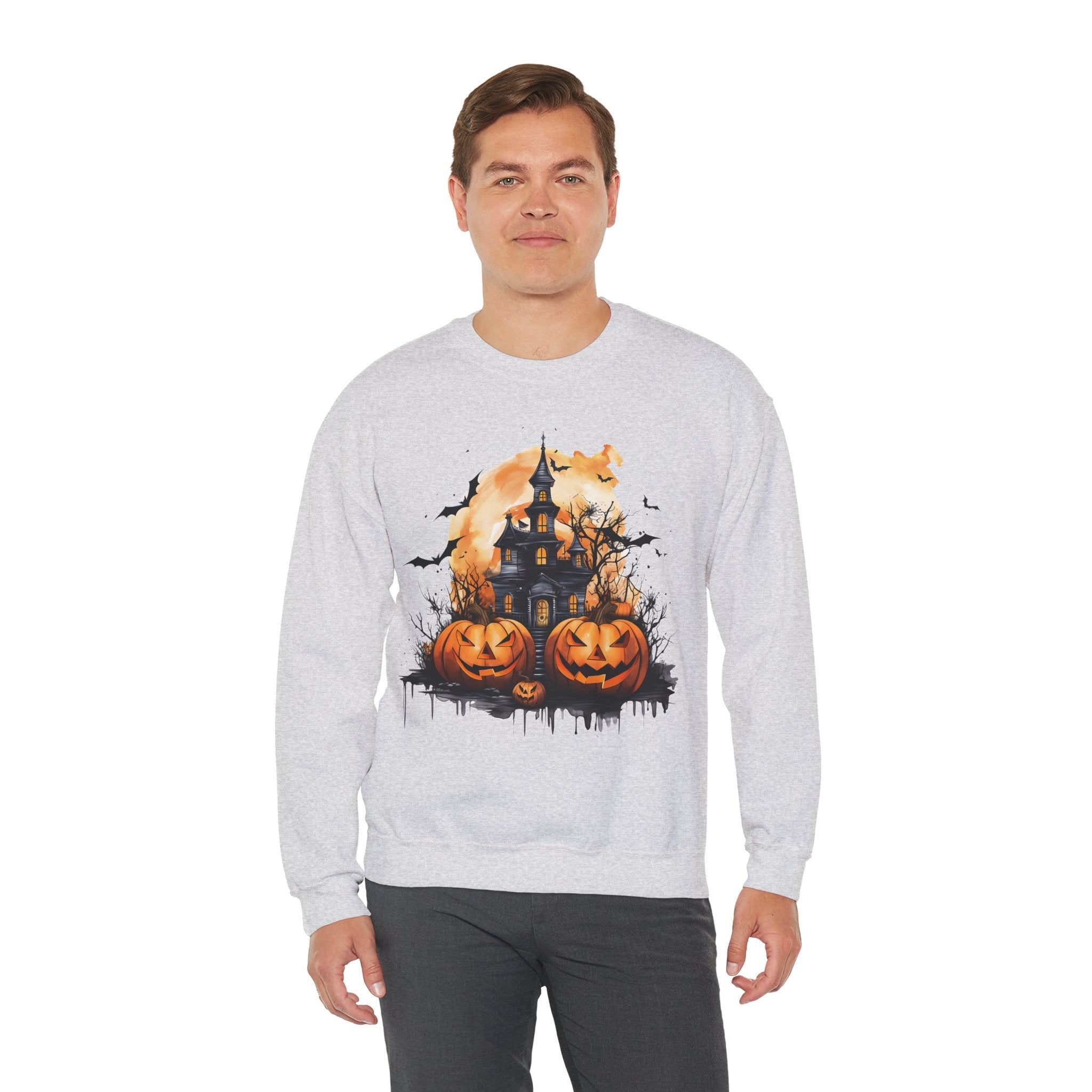 50/50 cotton-polyester Halloween Unisex Sweatshirt - ZemaStyle