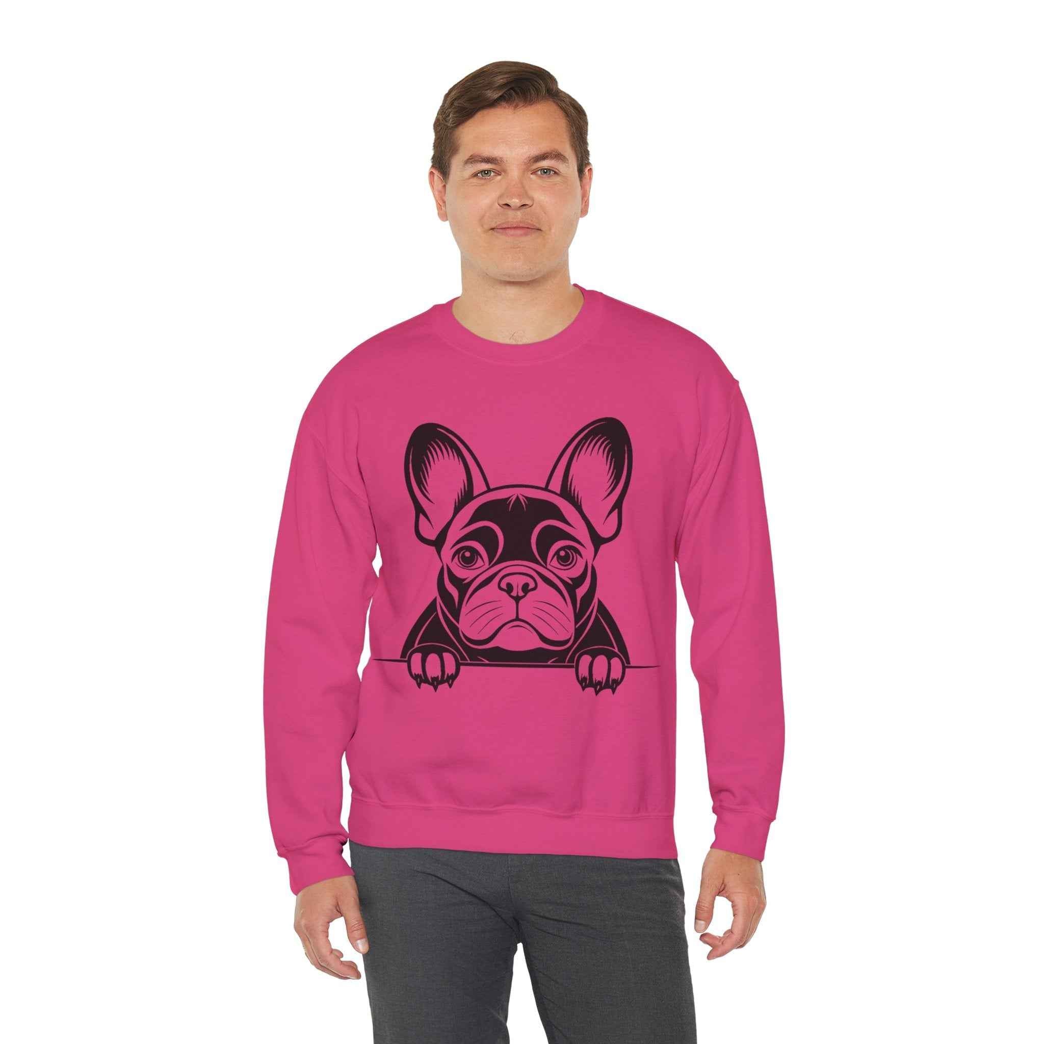 50/50 Cotton-Polyester French Bulldog Unisex Sweatshirt