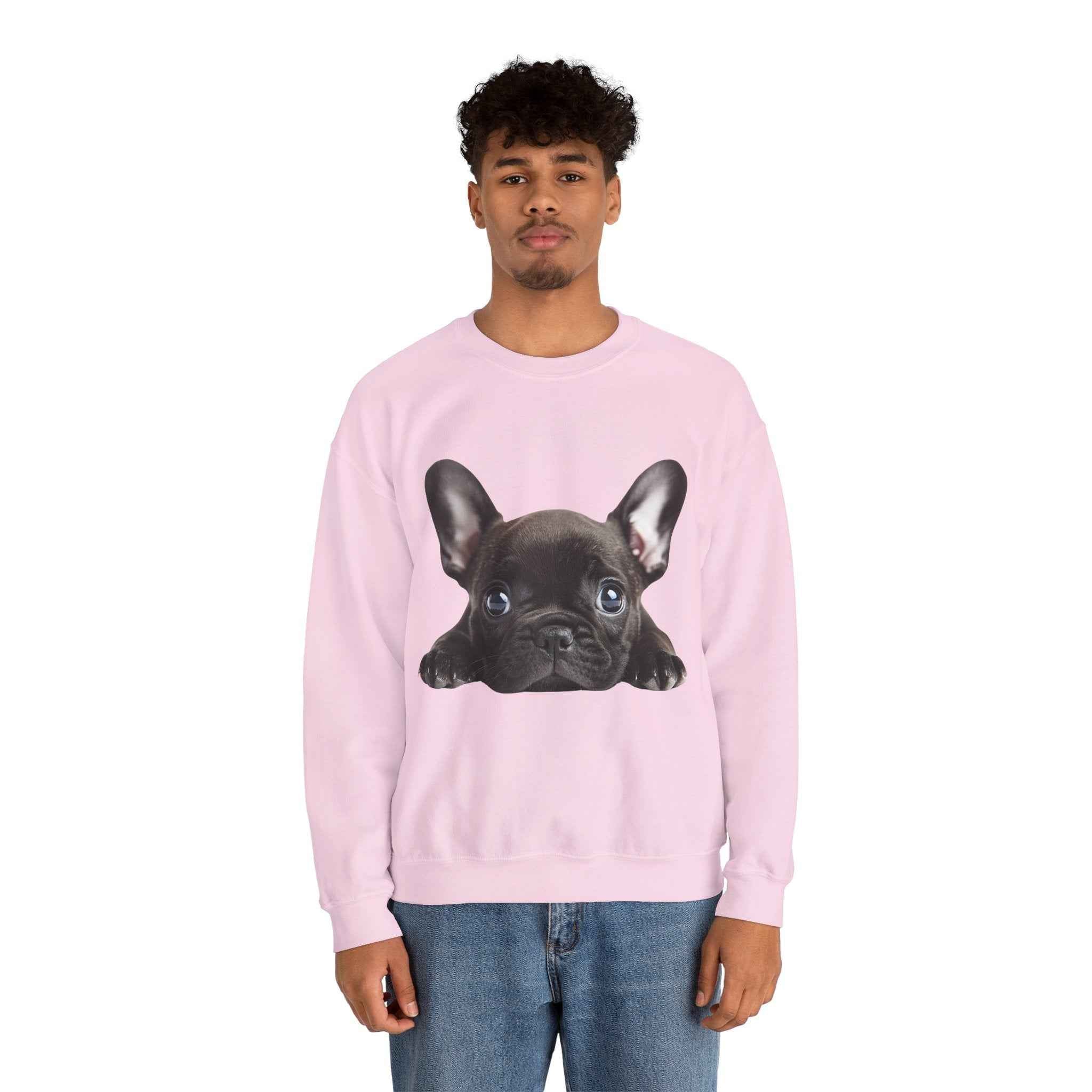 50/50 Cotton-Polyester Unisex French Bulldog Sweatshirt