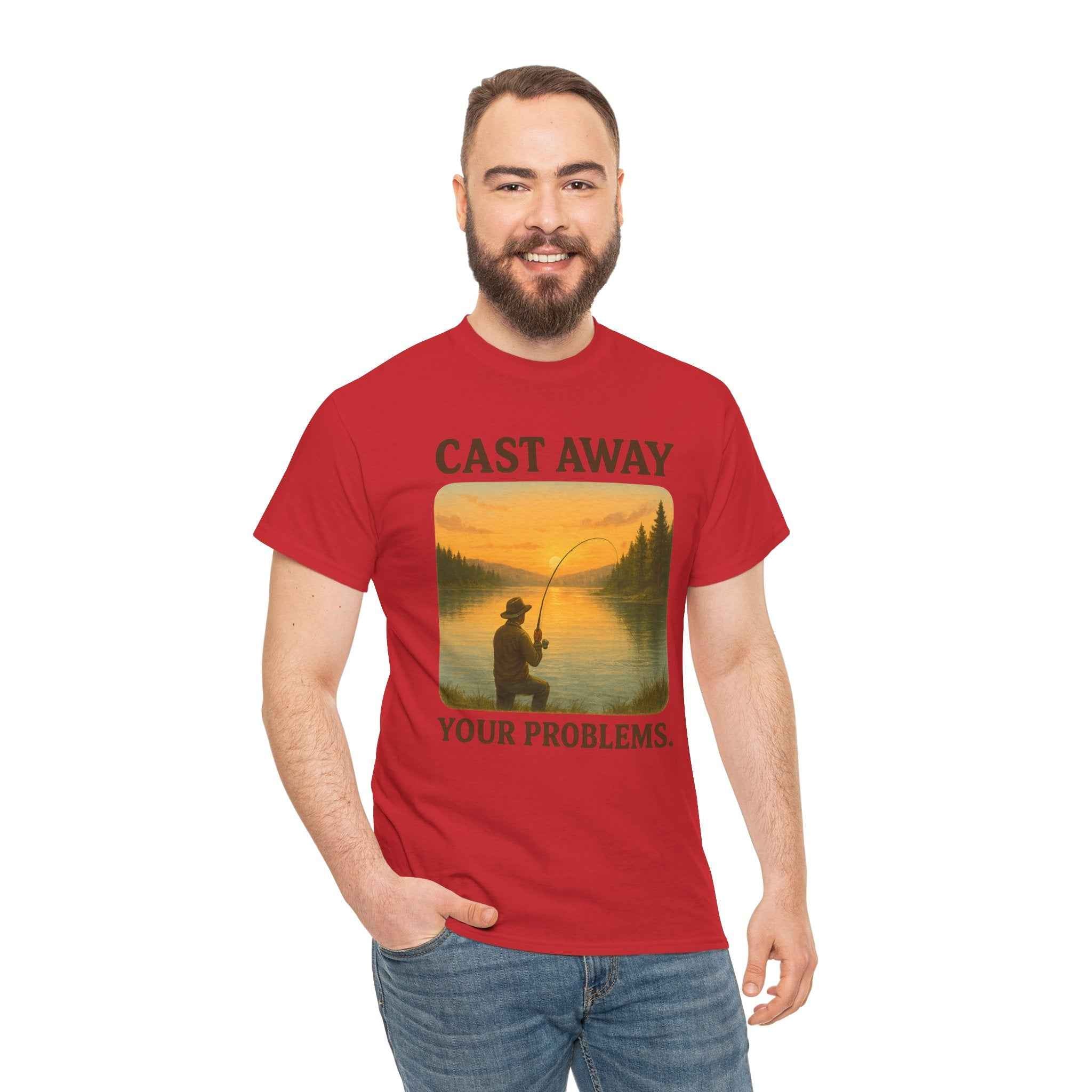100% cotton Cast Away Your Problems Unisex t-shirt