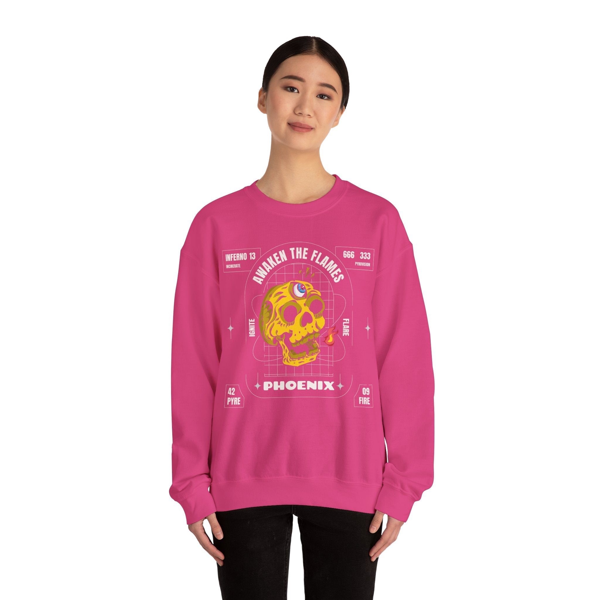 50/50 cotton-polyester Phoenix Unisex Sweatshirt - ZemaStyle