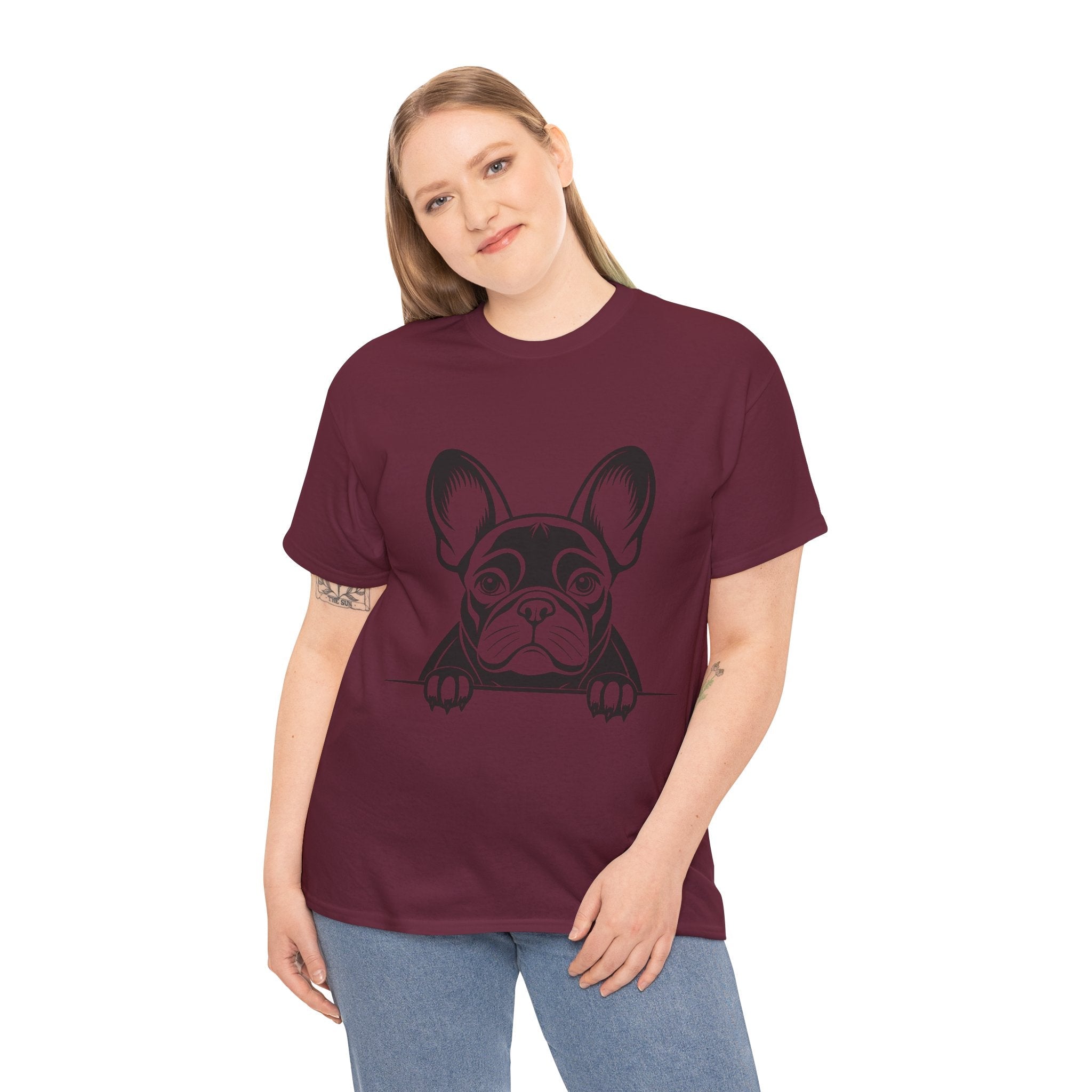 100% cotton French Bulldog Unisex t-shirt - ZemaStyle