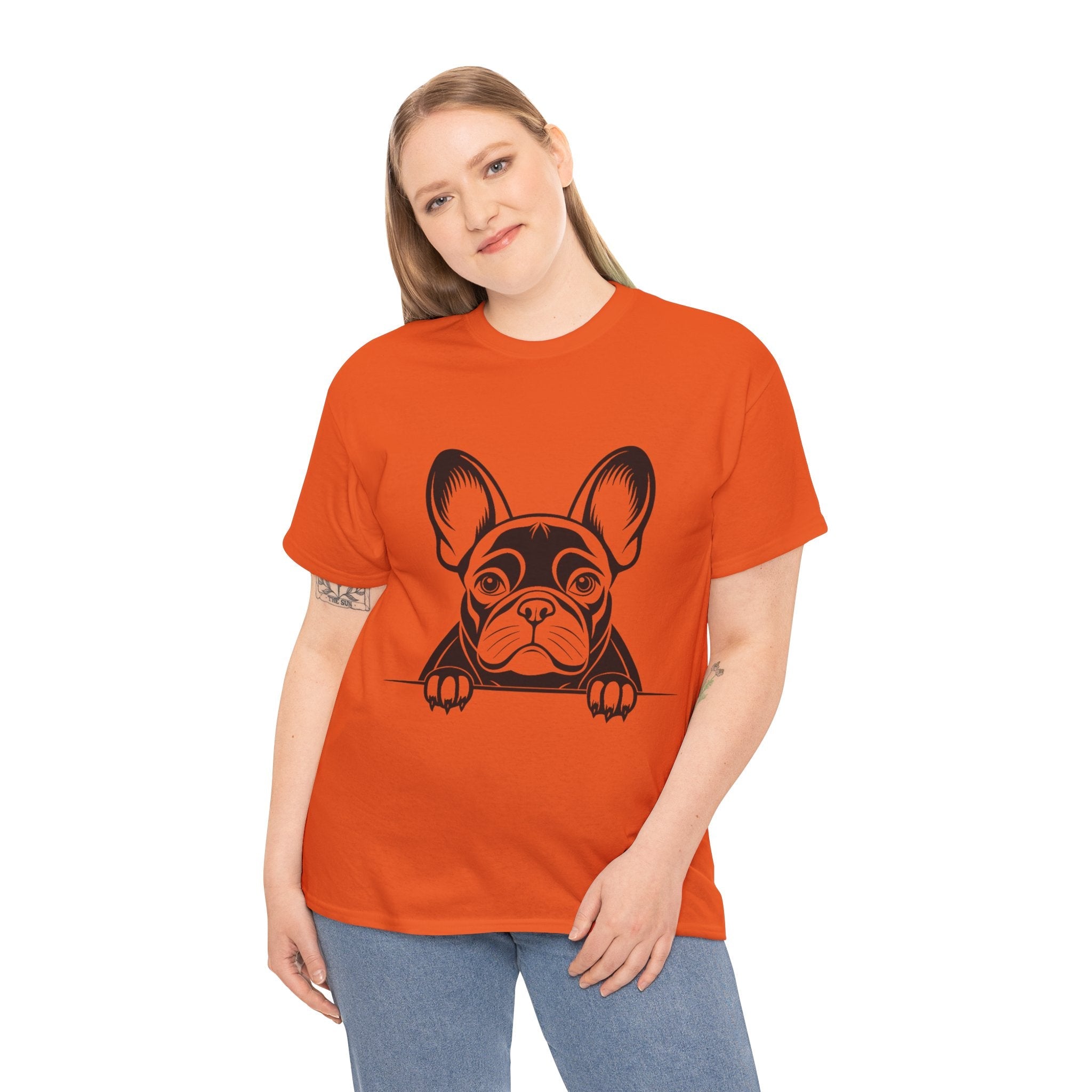 100% cotton French Bulldog Unisex t-shirt - ZemaStyle