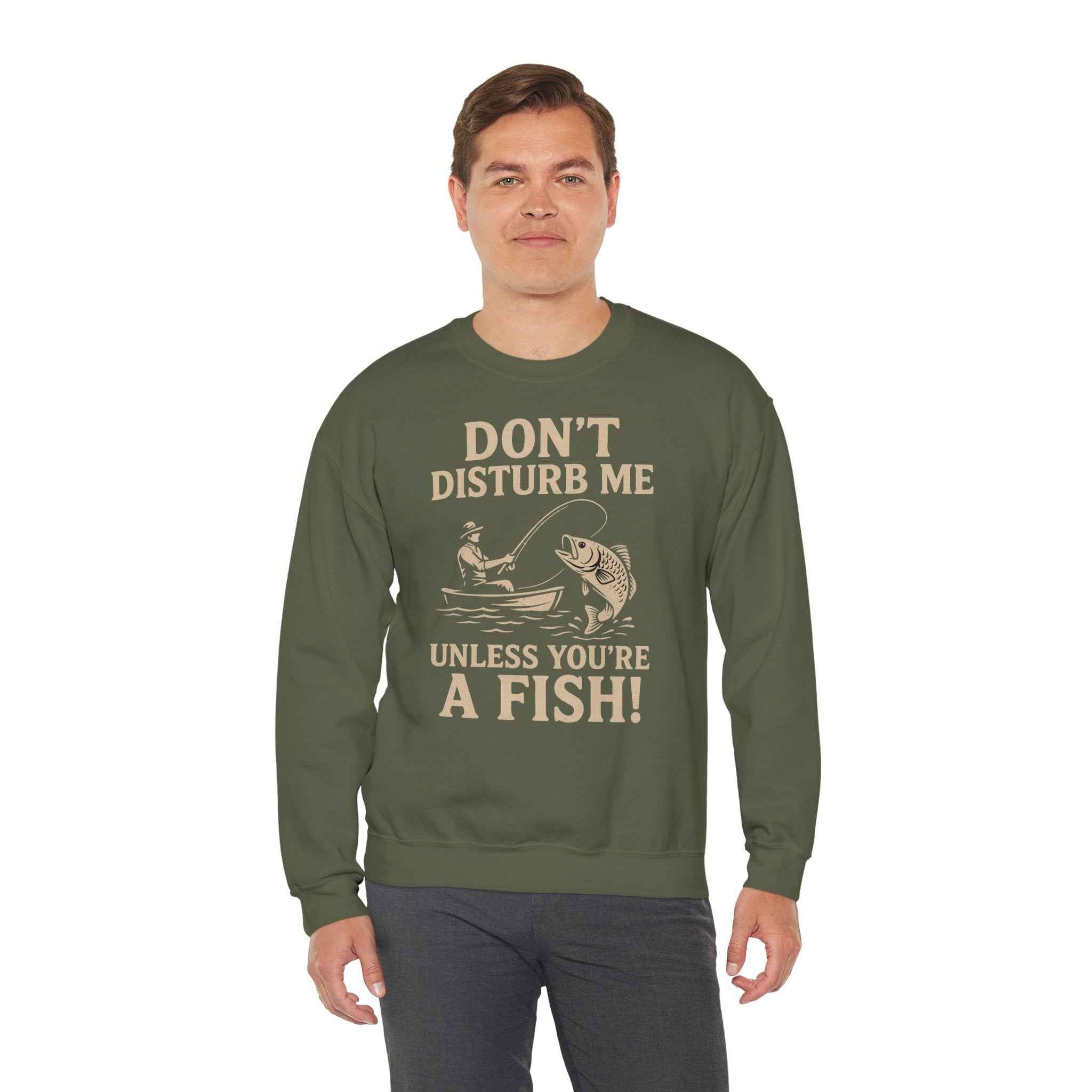50/50 cotton-polyester Don't Disturb Me Unisex Sweatshirt