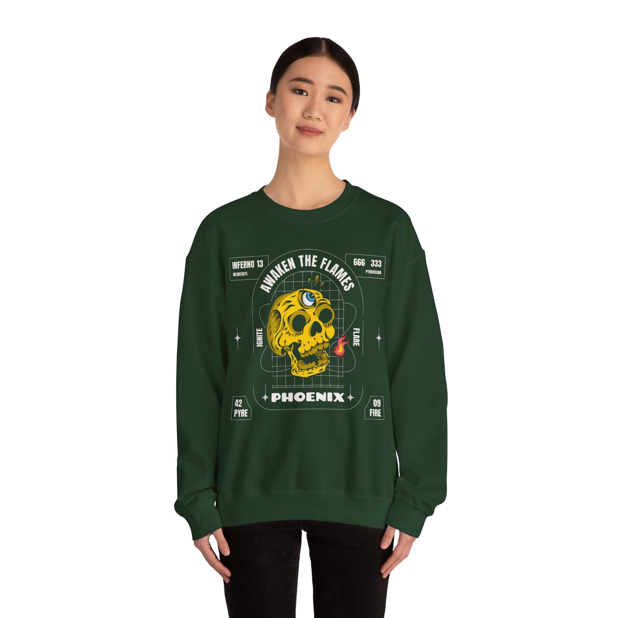 50/50 cotton-polyester Phoenix Unisex Sweatshirt - ZemaStyle