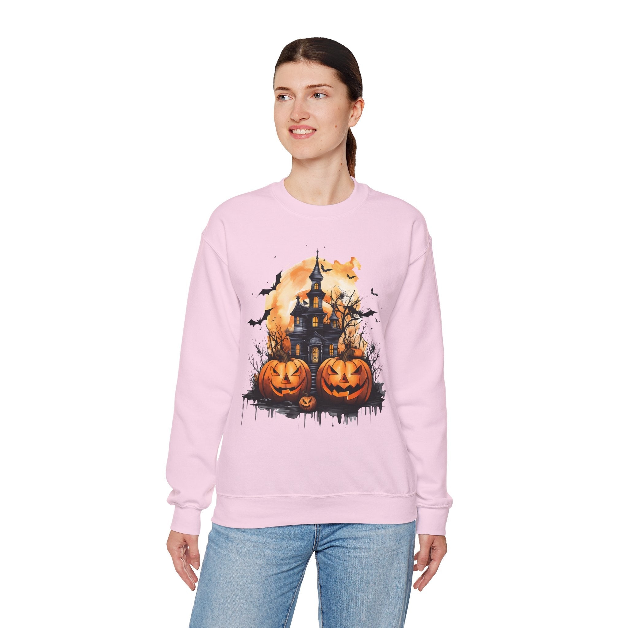 50/50 cotton-polyester Halloween Unisex Sweatshirt - ZemaStyle