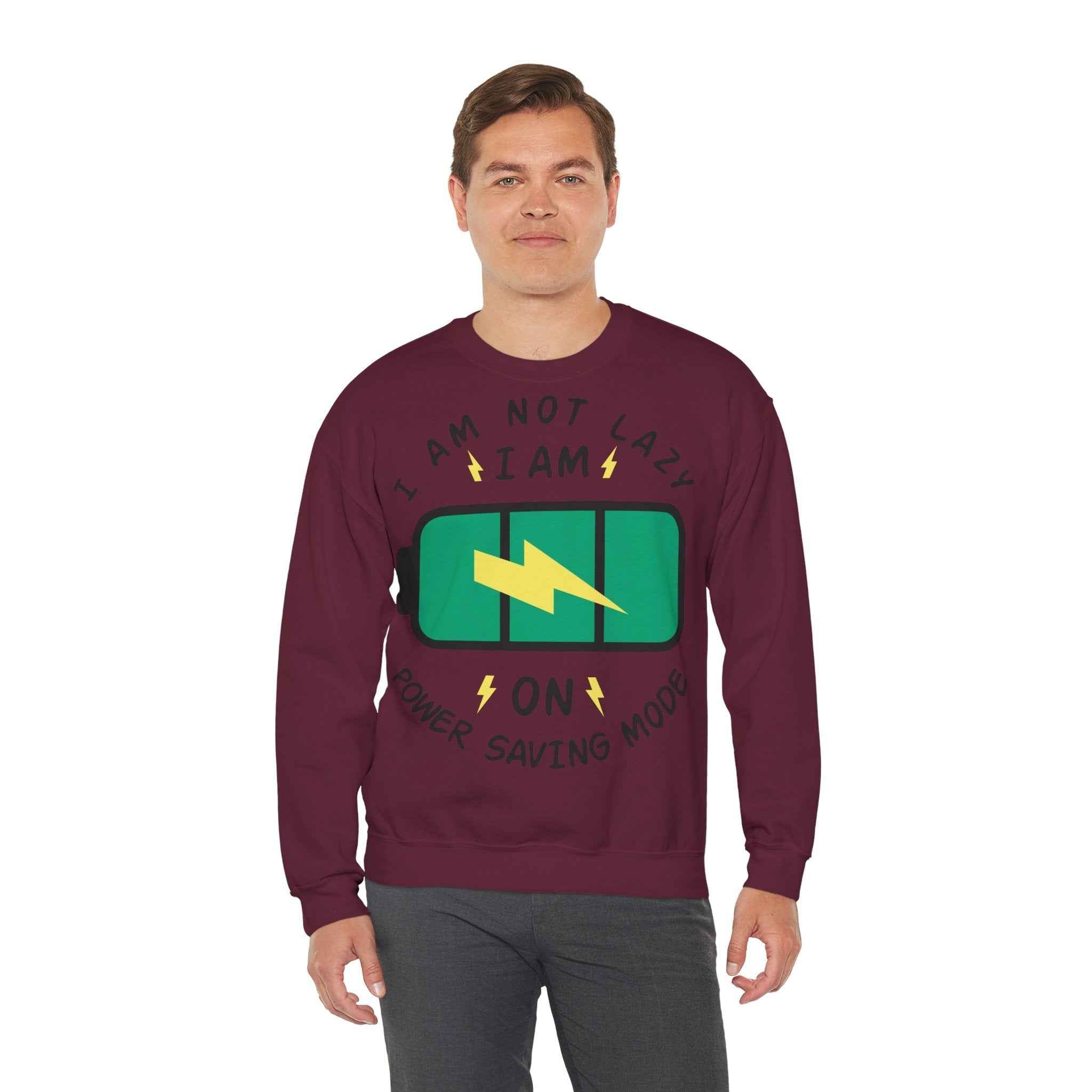 50/50 cotton-polyester Power Saving Mode Unisex Sweatshirt