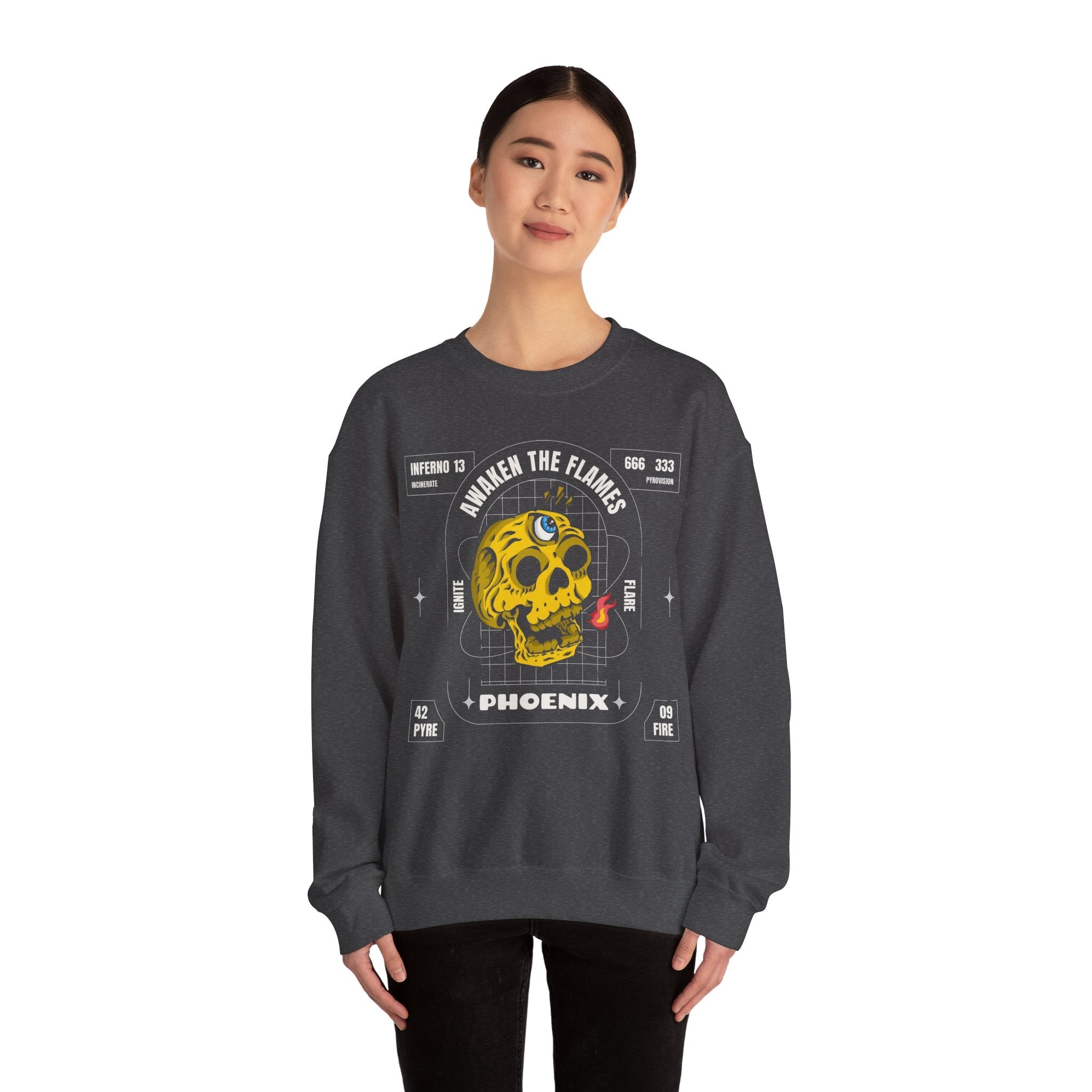 50/50 cotton-polyester Phoenix Unisex Sweatshirt - ZemaStyle