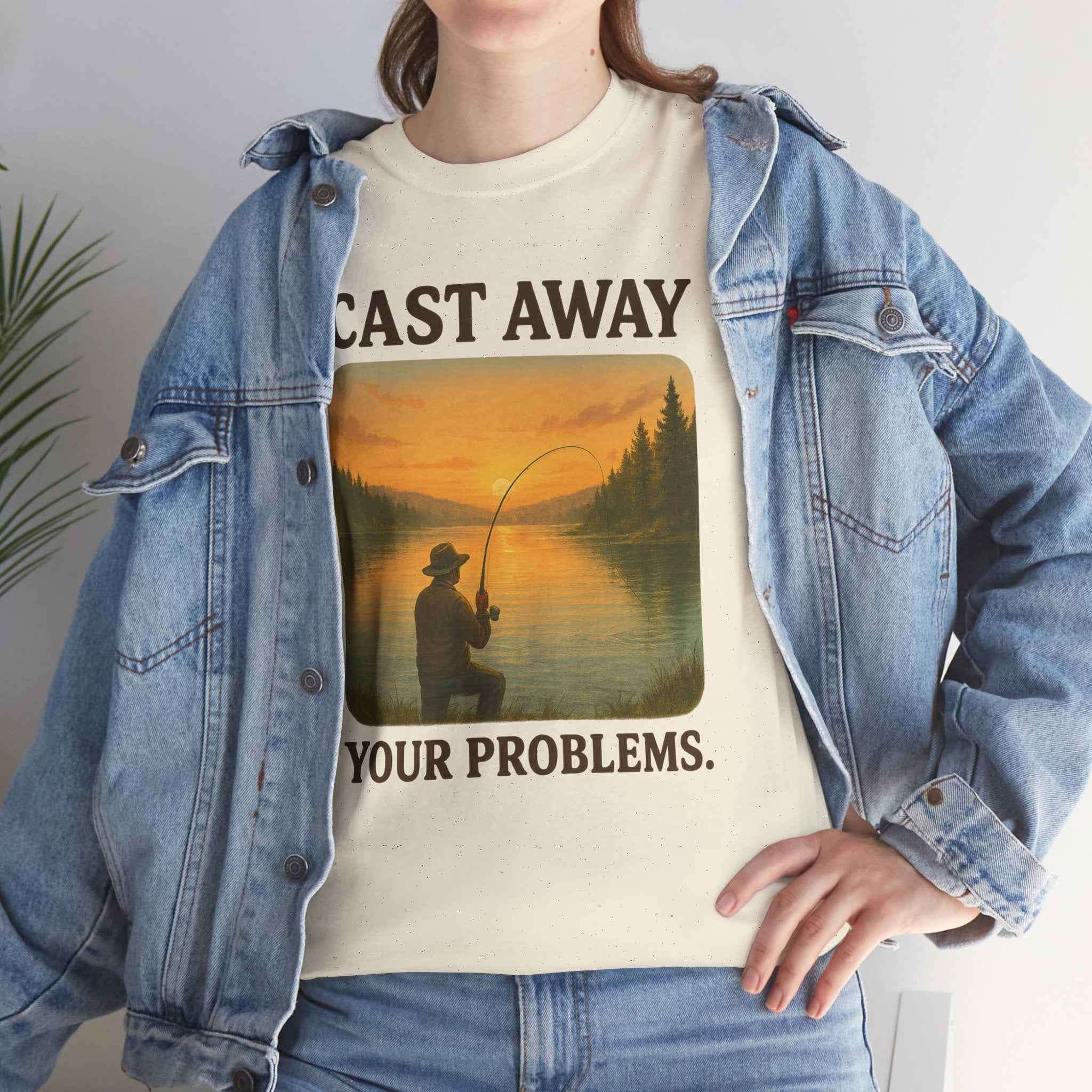 100% cotton Cast Away Your Problems Unisex t-shirt