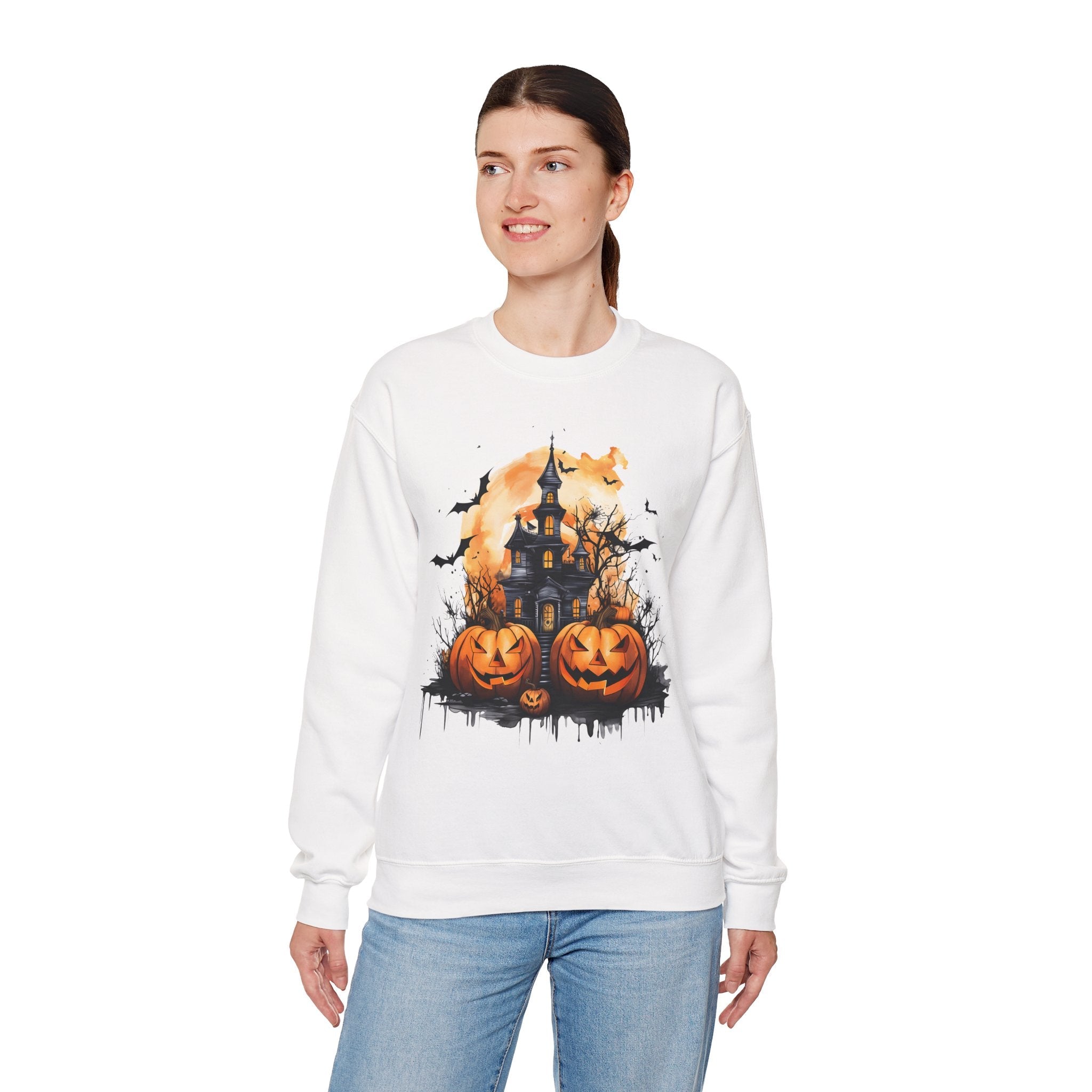 50/50 cotton-polyester Halloween Unisex Sweatshirt - ZemaStyle