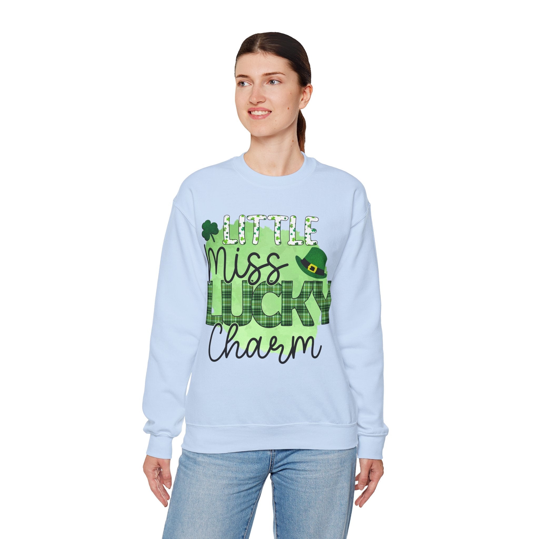 50/50 cotton-polyester Lucky Charm Unisex Sweatshirt - ZemaStyle