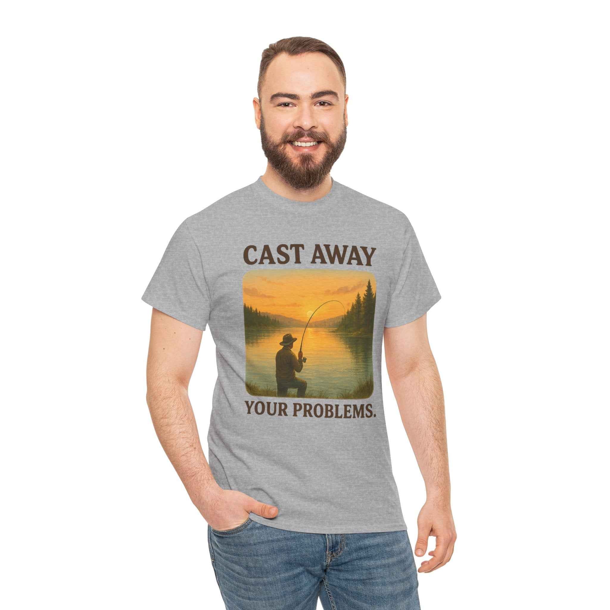 100% cotton Cast Away Your Problems Unisex t-shirt