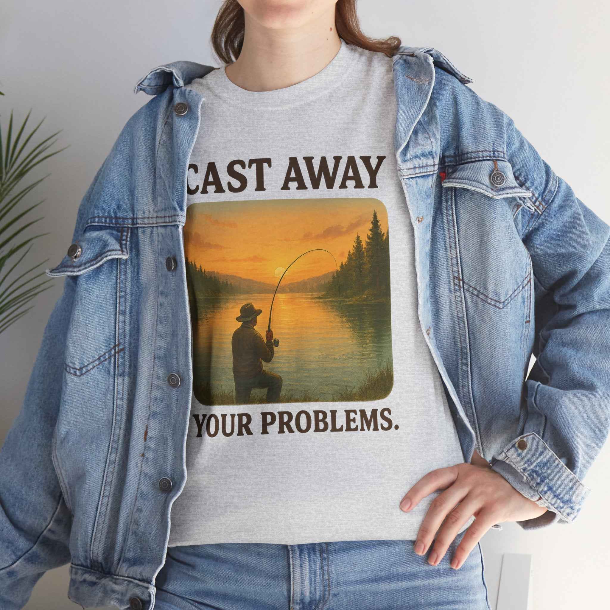 100% cotton Cast Away Your Problems Unisex t-shirt