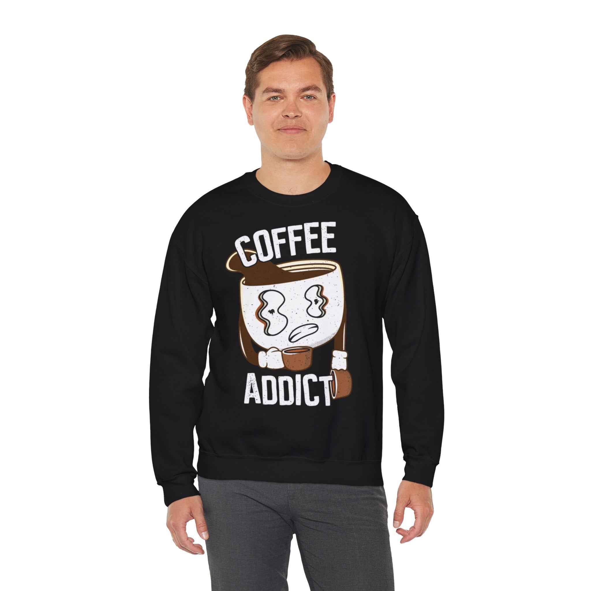 50/50 cotton-polyester Coffee Addict Unisex Sweatshirt