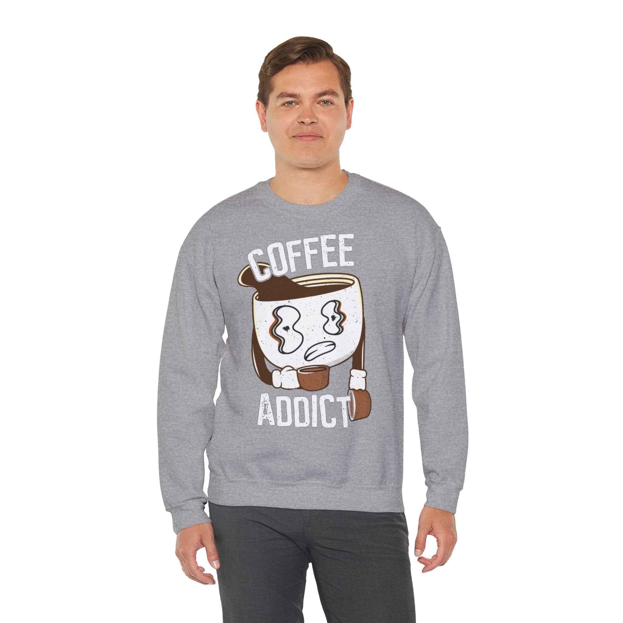 50/50 cotton-polyester Coffee Addict Unisex Sweatshirt