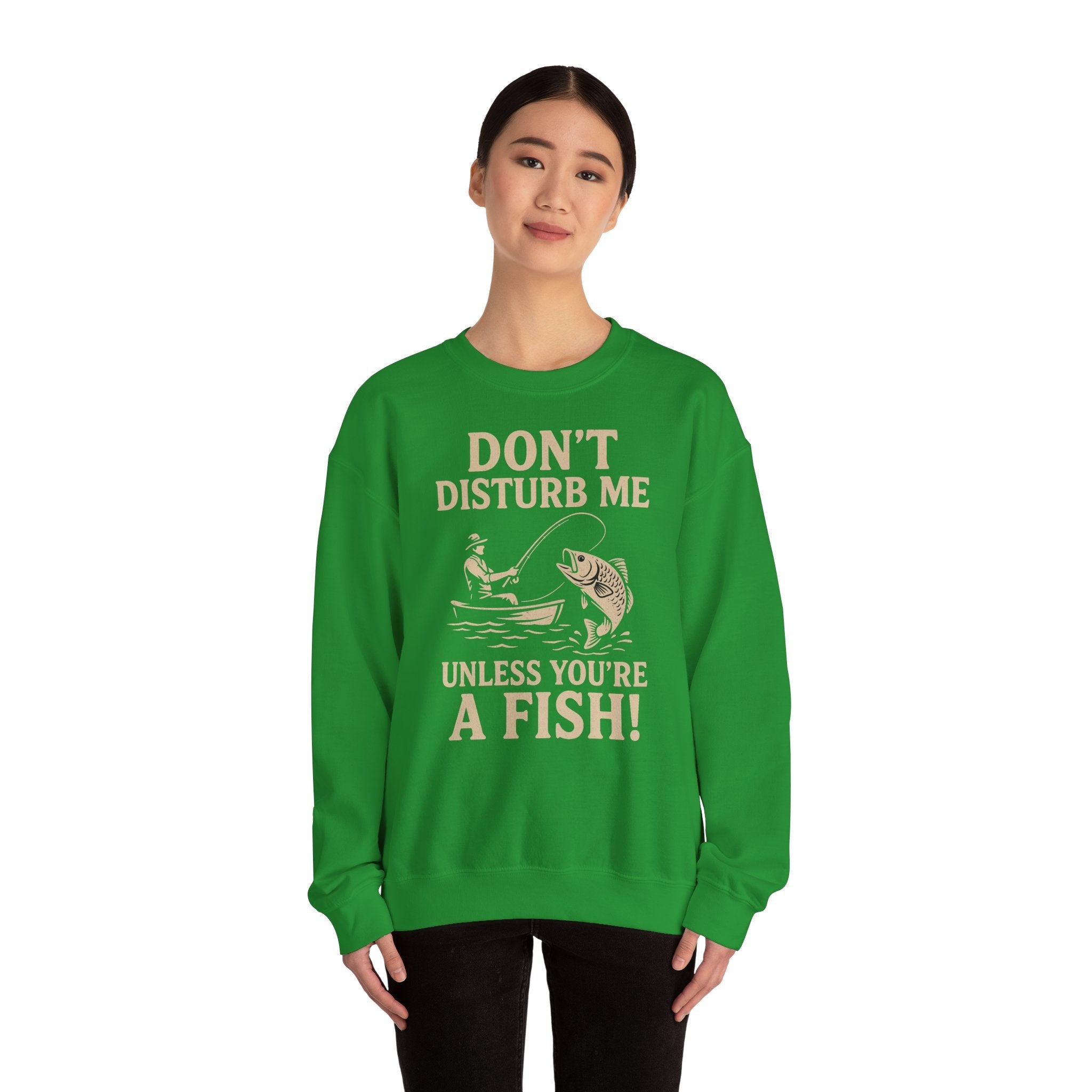 50/50 cotton-polyester Don't Disturb Me Unisex Sweatshirt - ZemaStyle