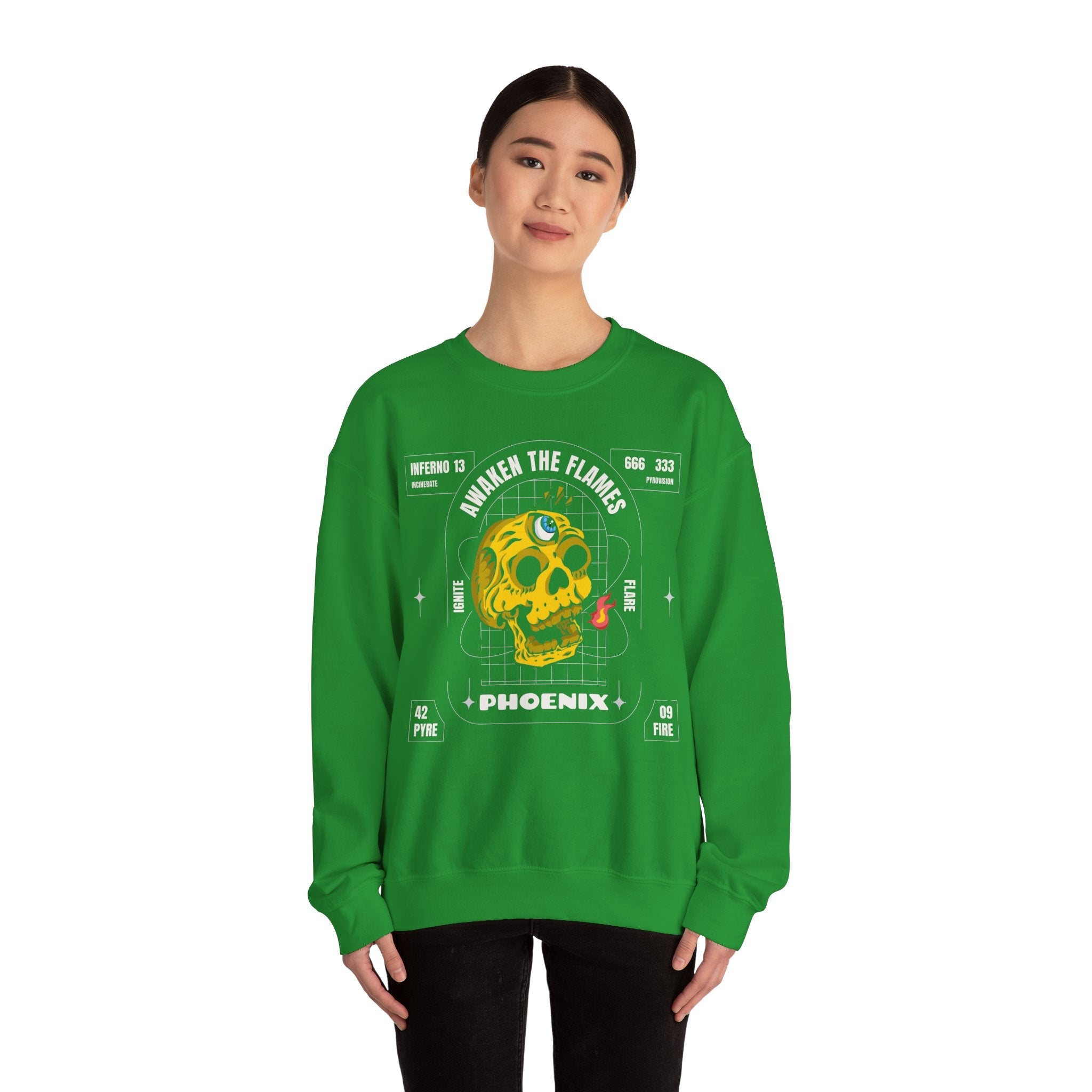 50/50 cotton-polyester Phoenix Unisex Sweatshirt - ZemaStyle
