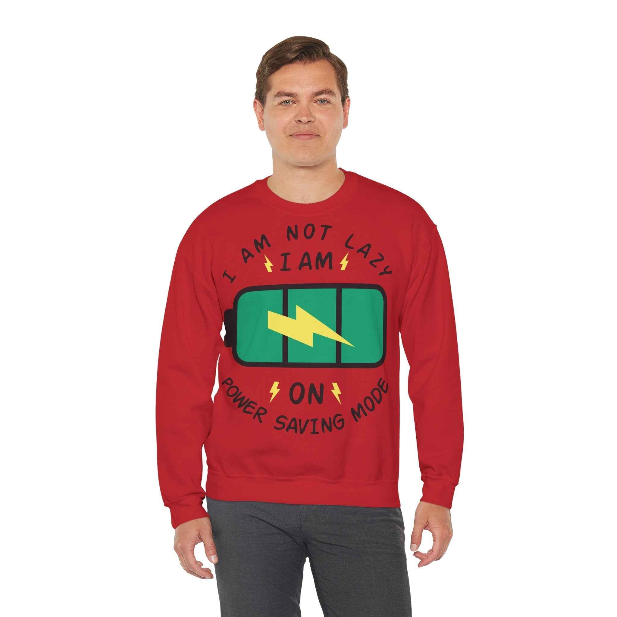 50/50 cotton-polyester Power Saving Mode Unisex Sweatshirt