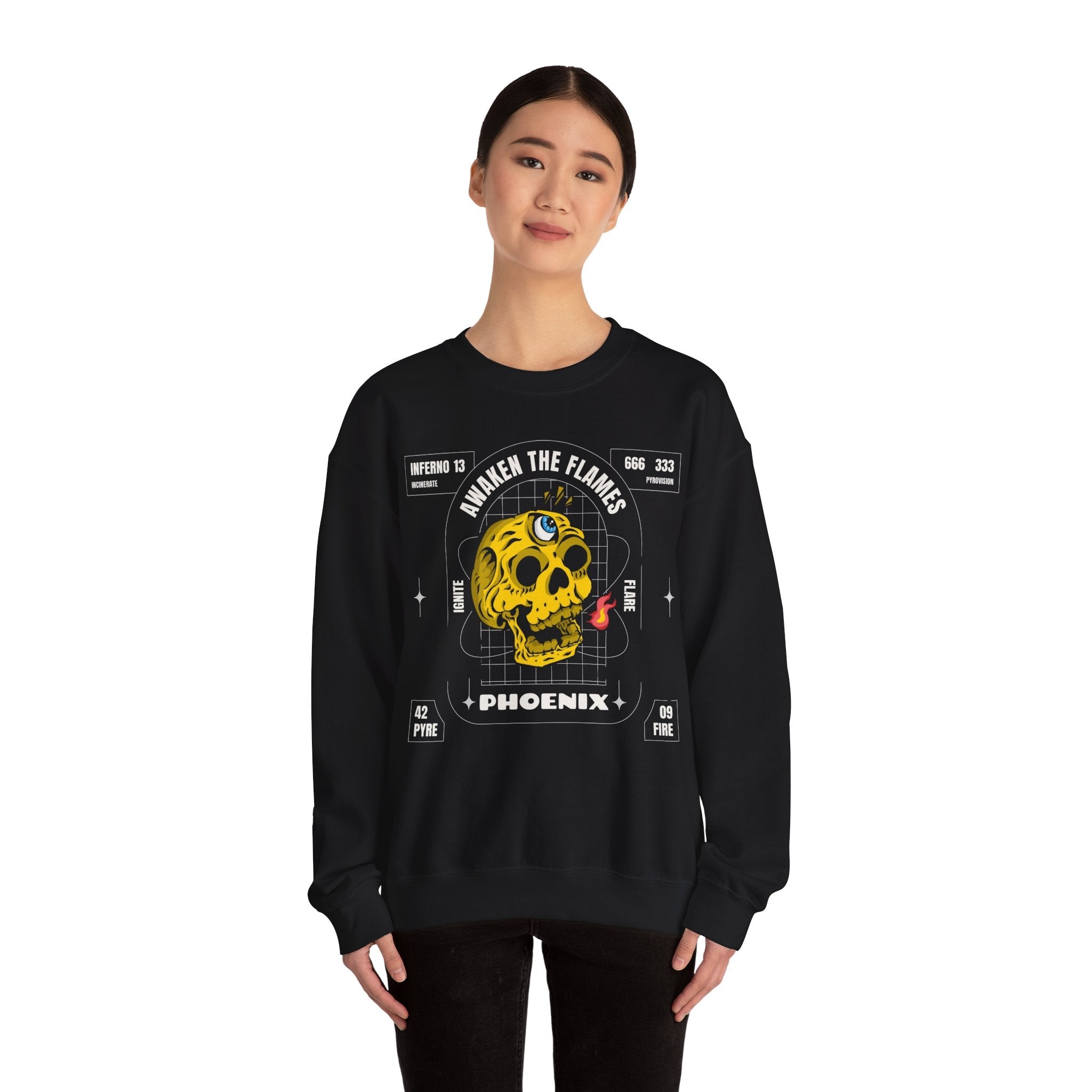 50/50 cotton-polyester Phoenix Unisex Sweatshirt - ZemaStyle