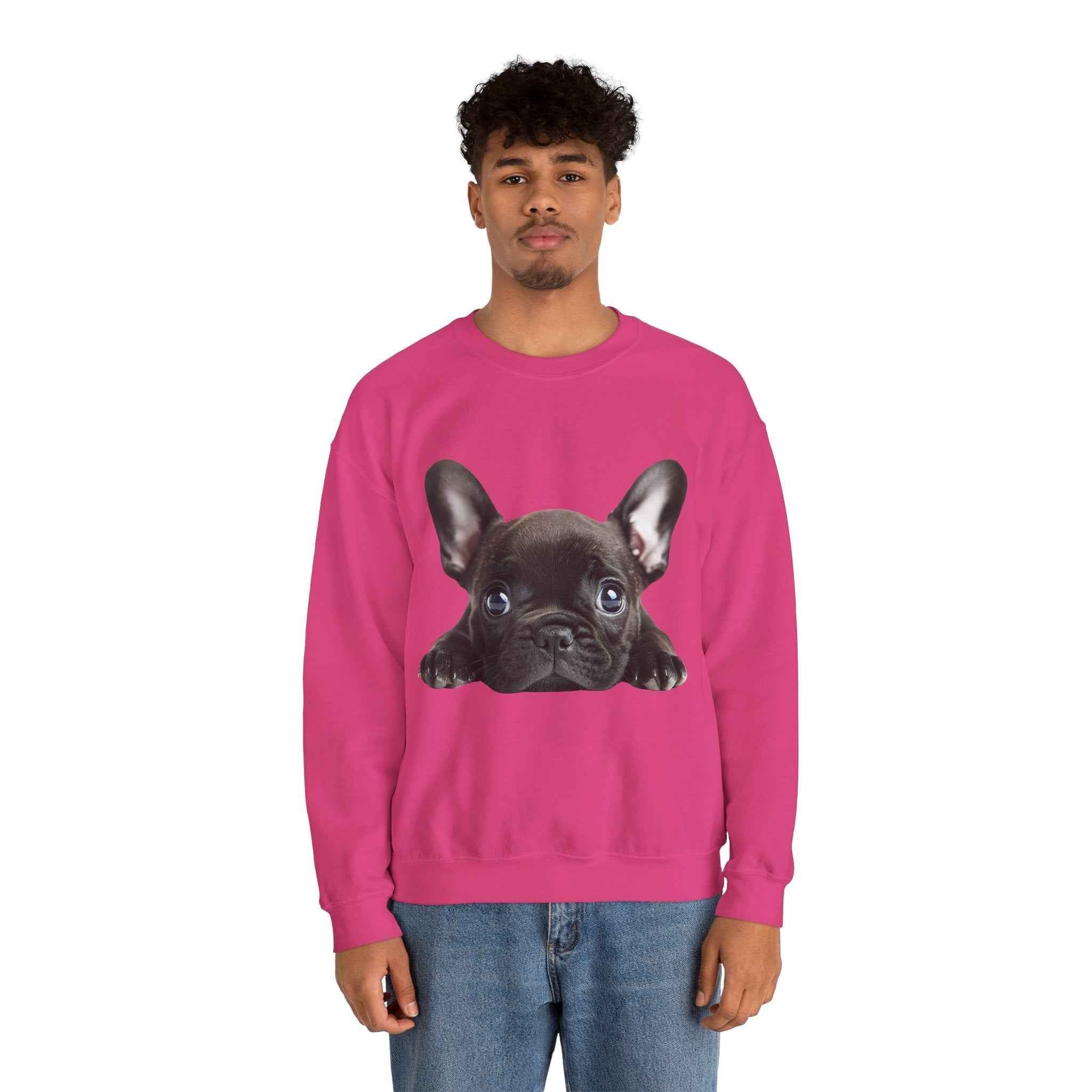 50/50 Cotton-Polyester Unisex French Bulldog Sweatshirt