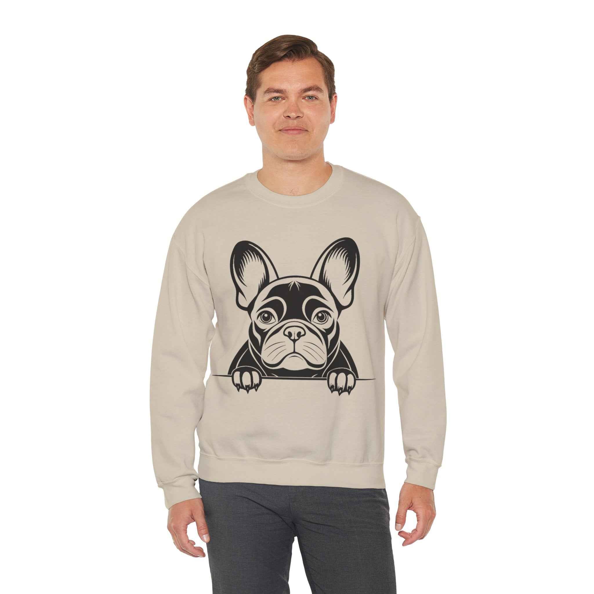 50/50 Cotton-Polyester French Bulldog Unisex Sweatshirt
