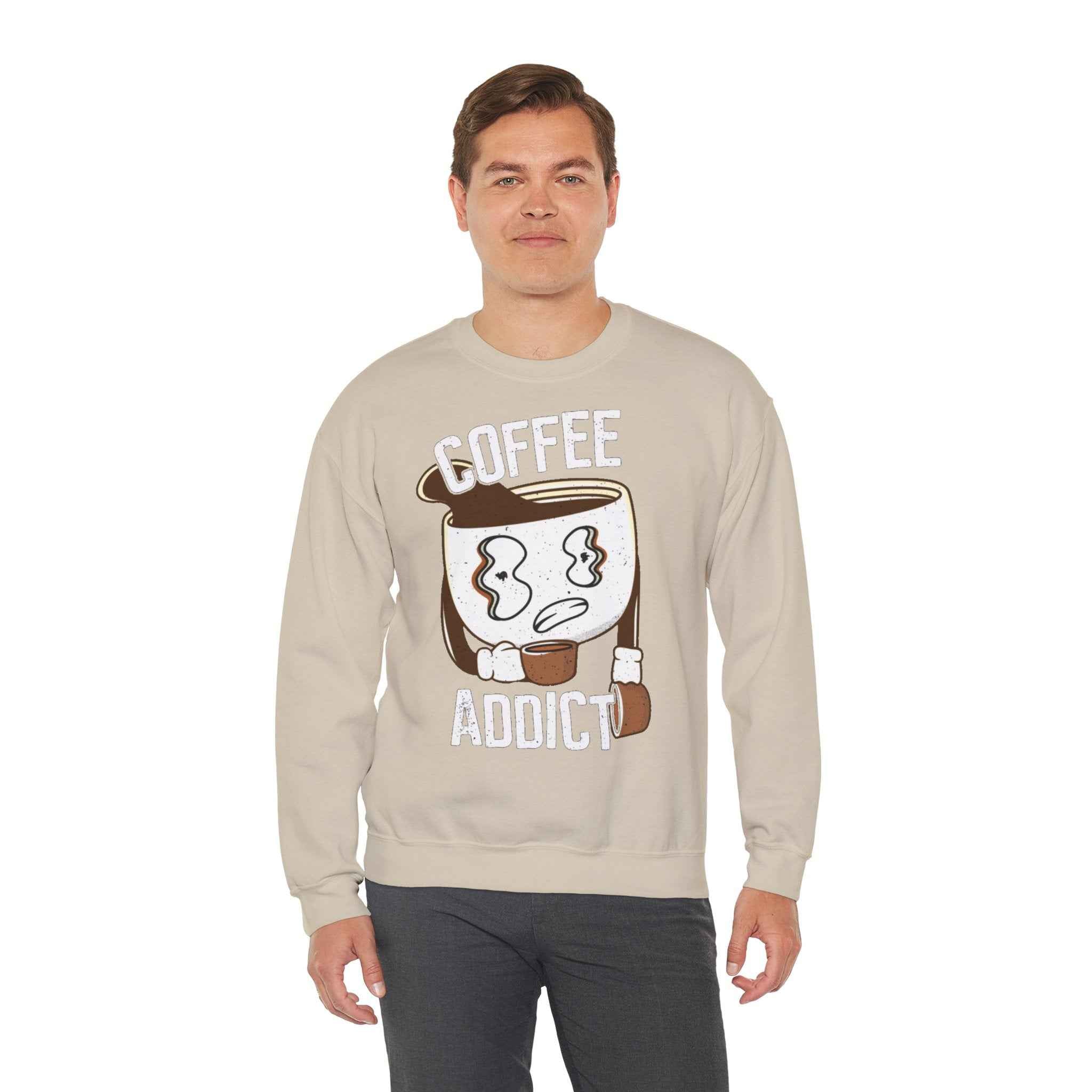 50/50 cotton-polyester Coffee Addict Unisex Sweatshirt