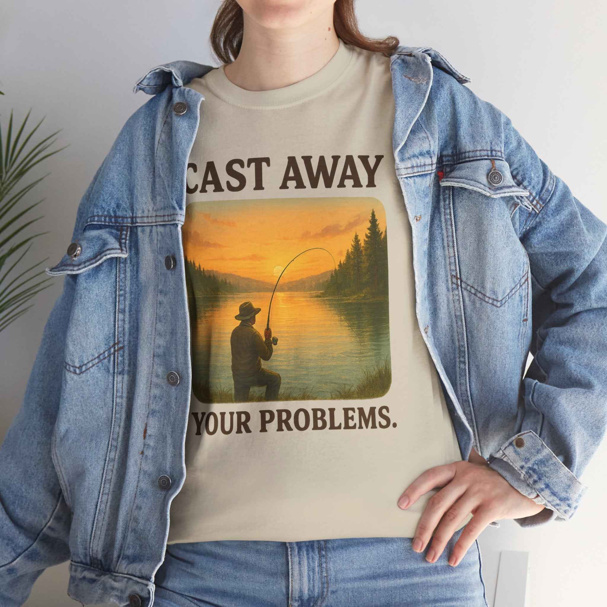 100% cotton Cast Away Your Problems Unisex t-shirt