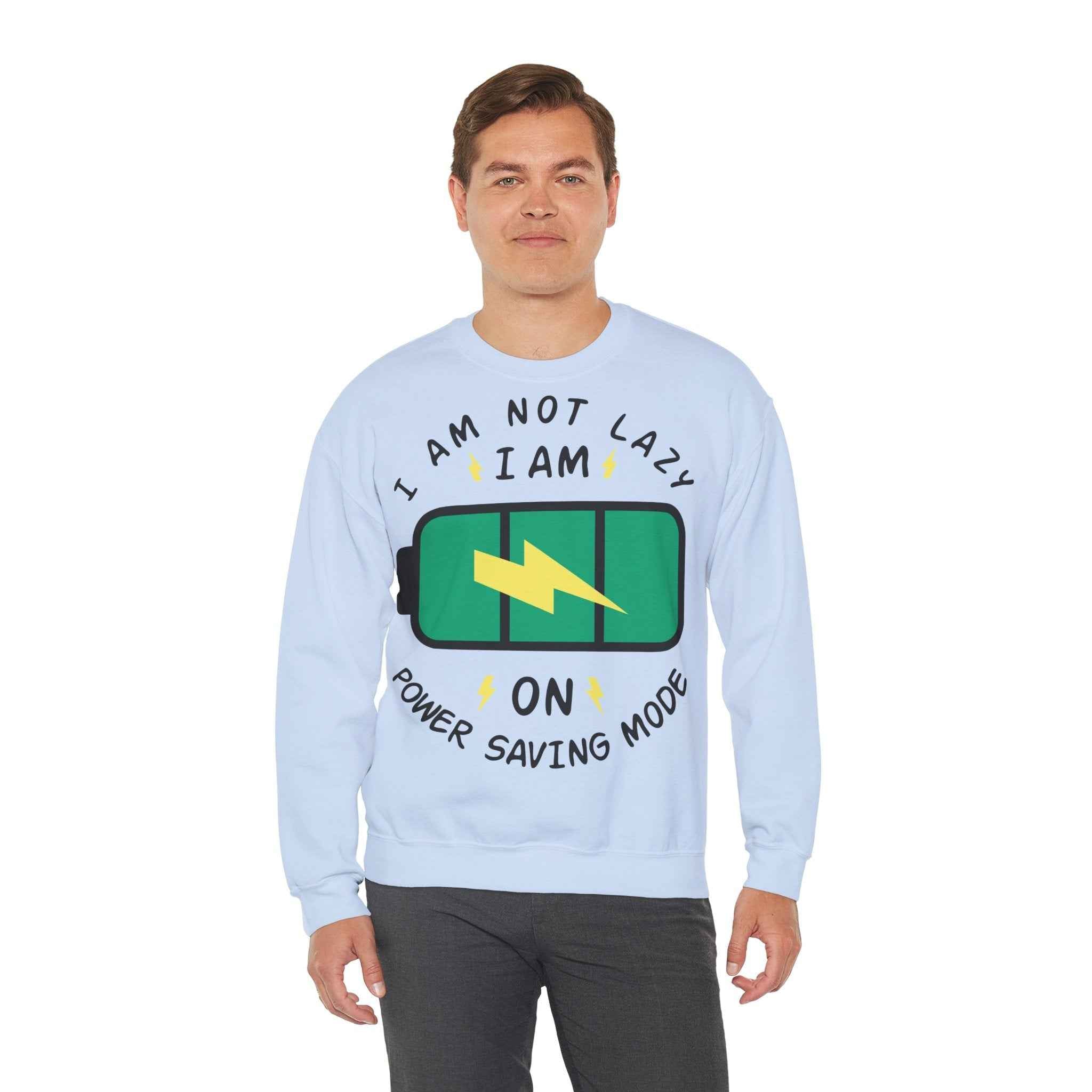 50/50 cotton-polyester Power Saving Mode Unisex Sweatshirt