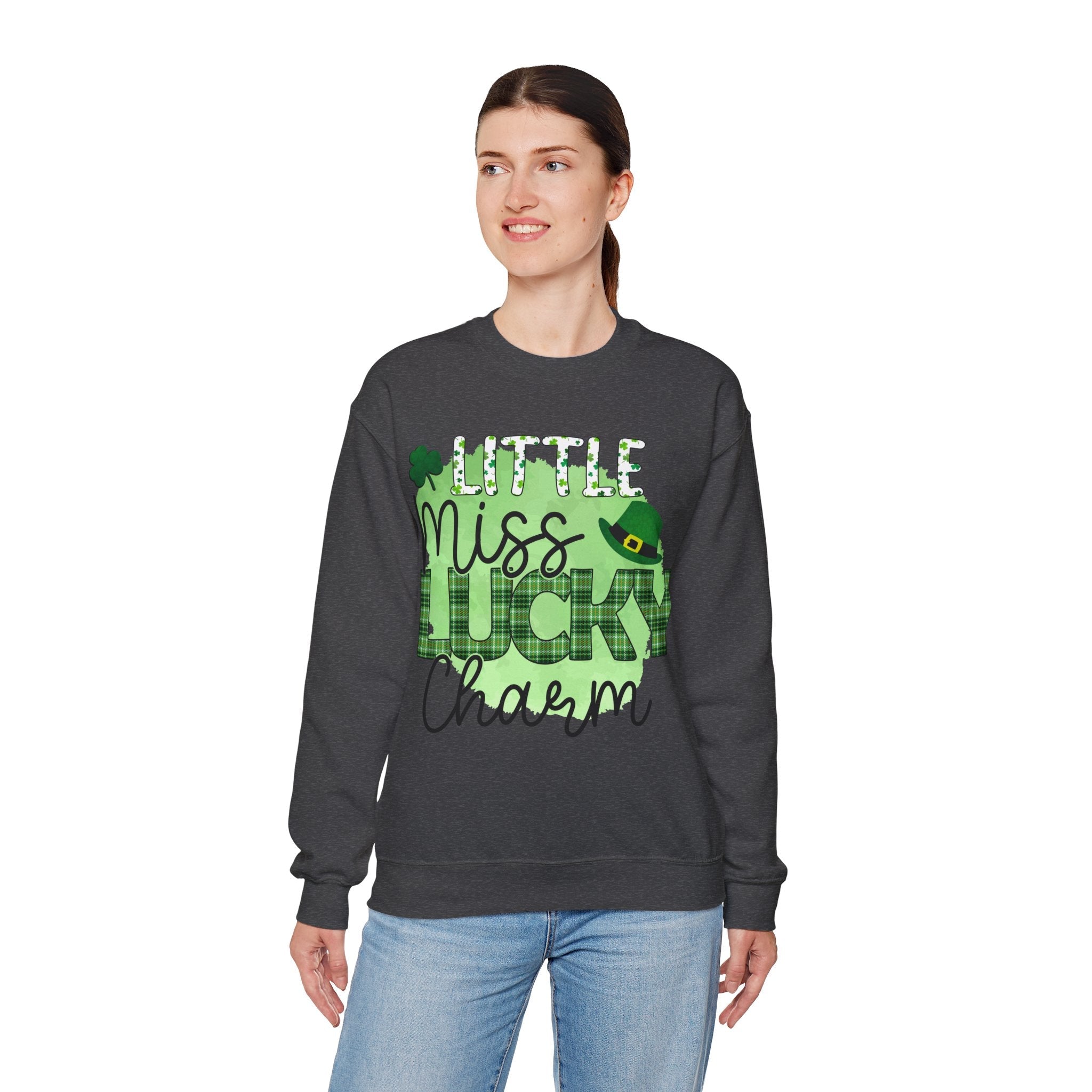 50/50 cotton-polyester Lucky Charm Unisex Sweatshirt - ZemaStyle